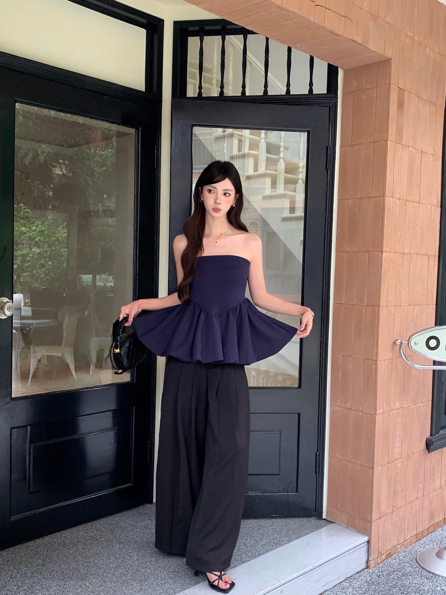 Ann Peplum Top