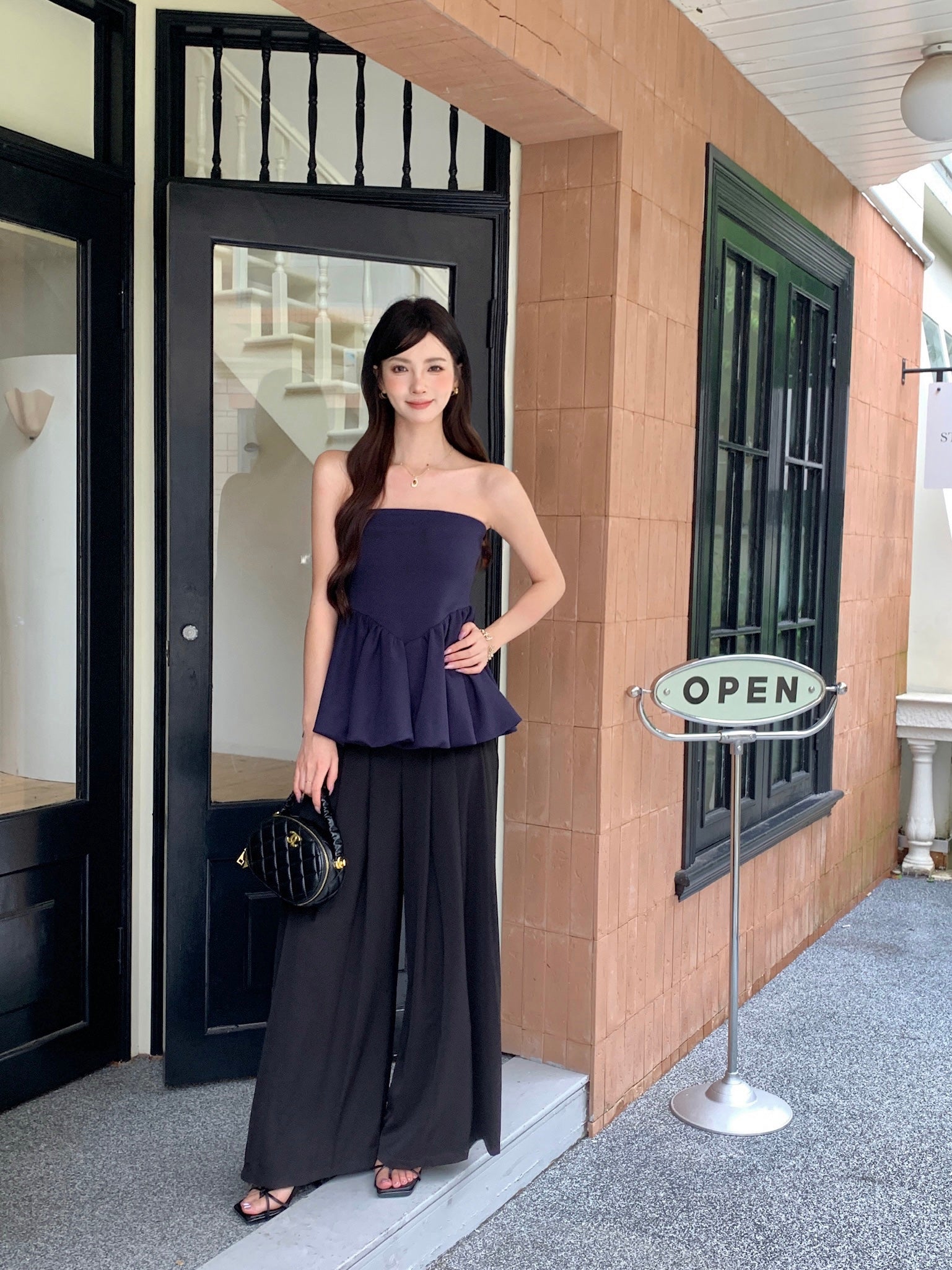 Ann Peplum Top