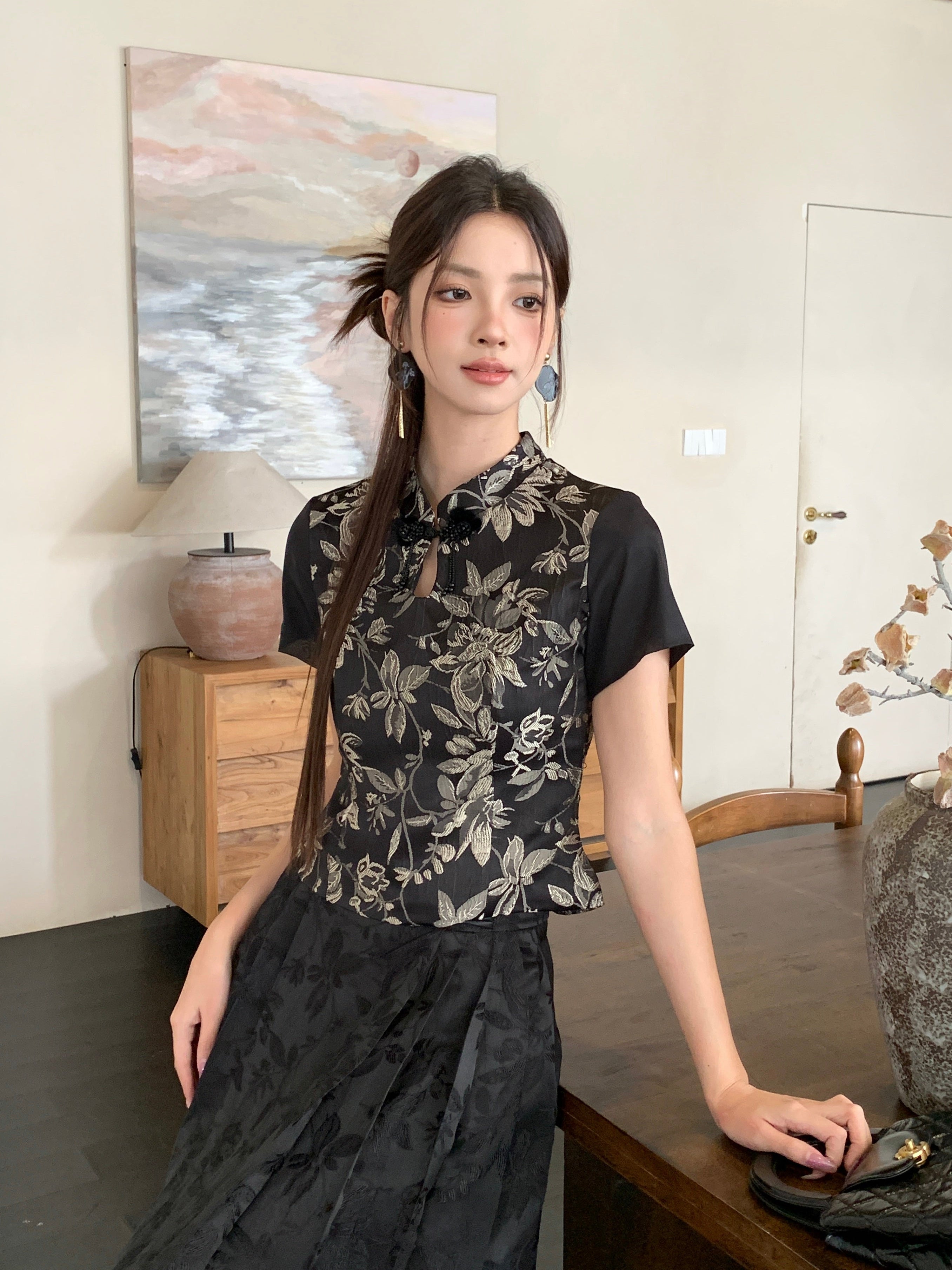 Mo Yin Cheongsam Top
