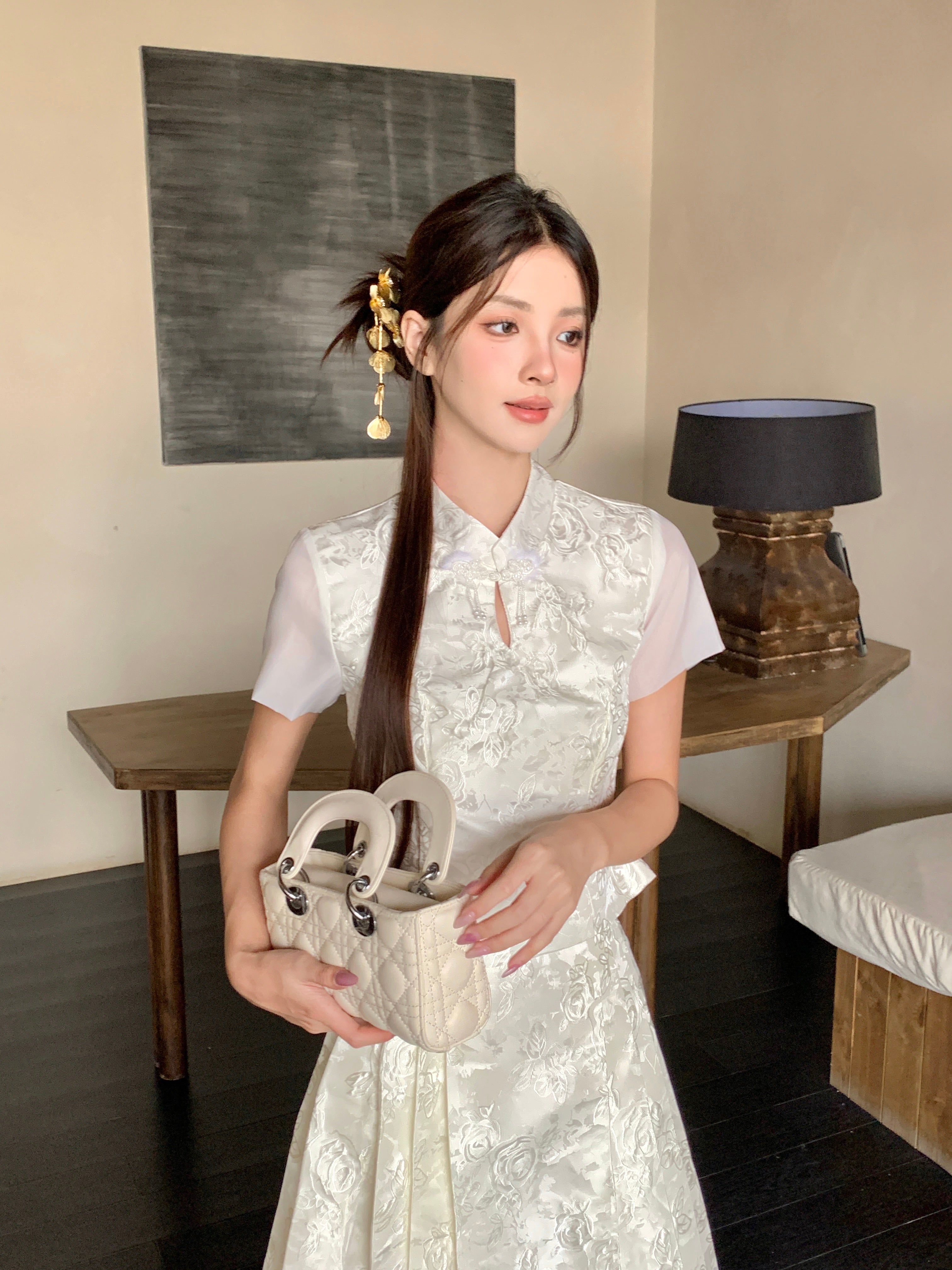 Mo Yin Cheongsam Top(Defect)