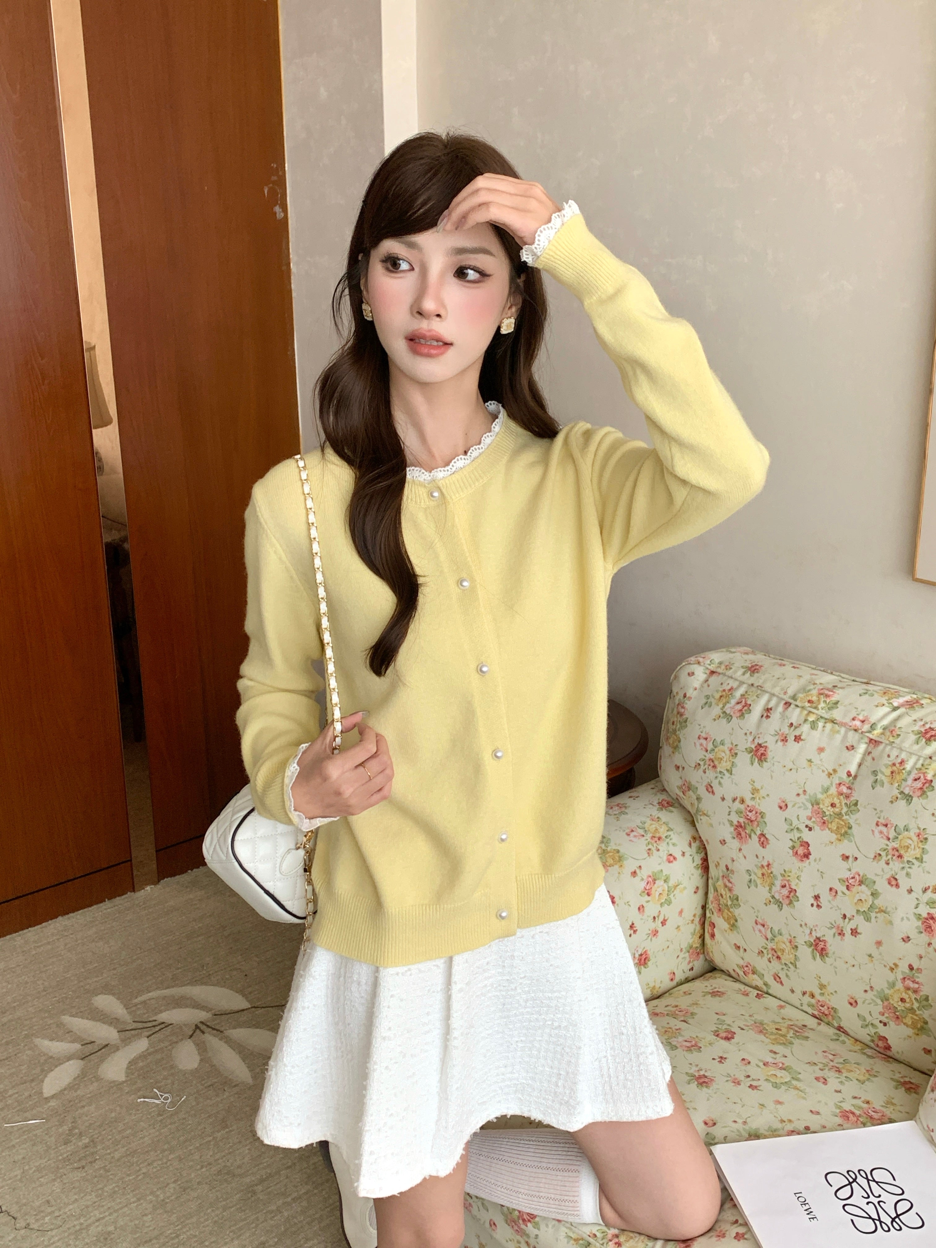 Merry Knitted Cardigan(Defect)
