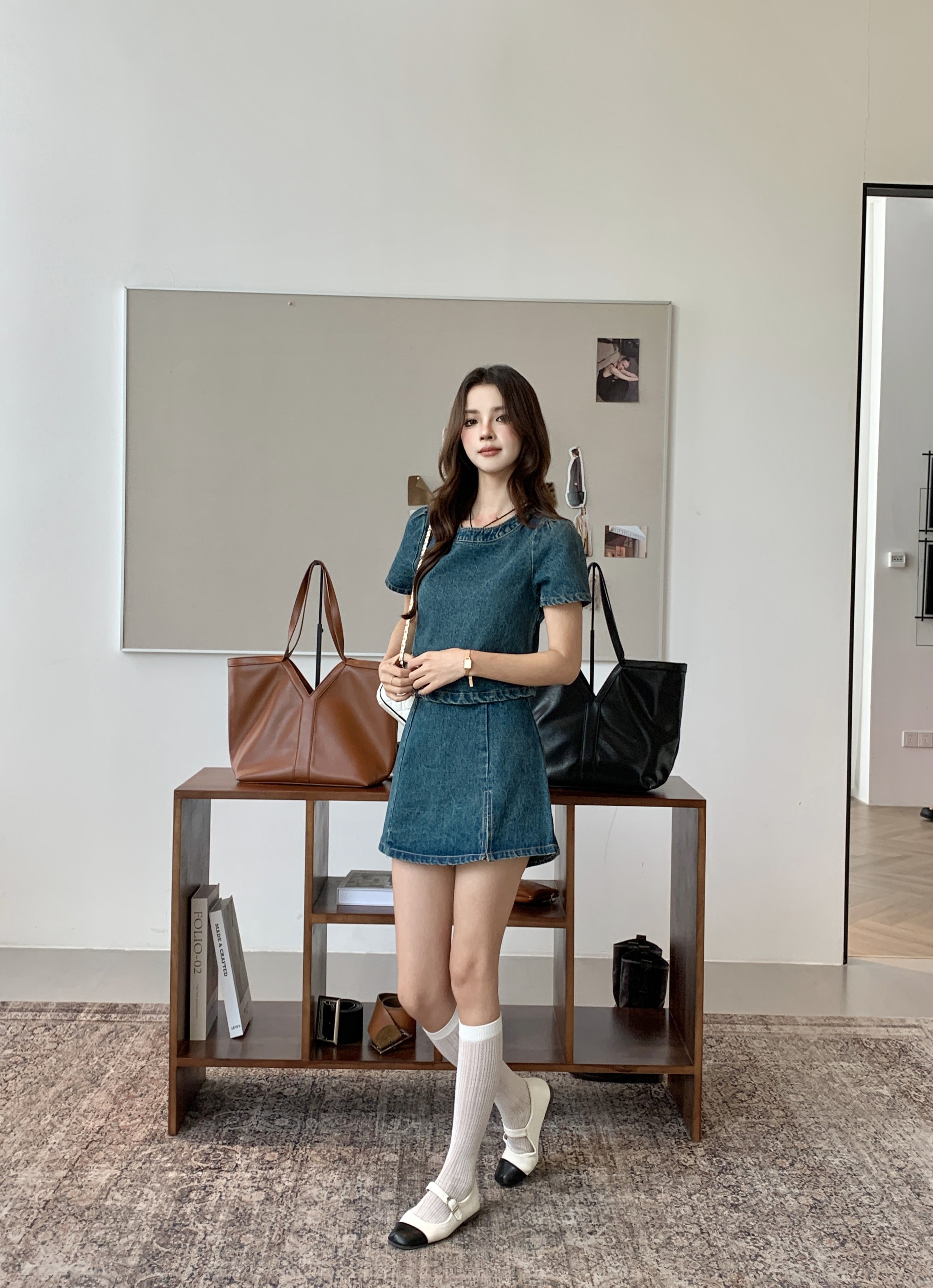 Haneul Denim Top