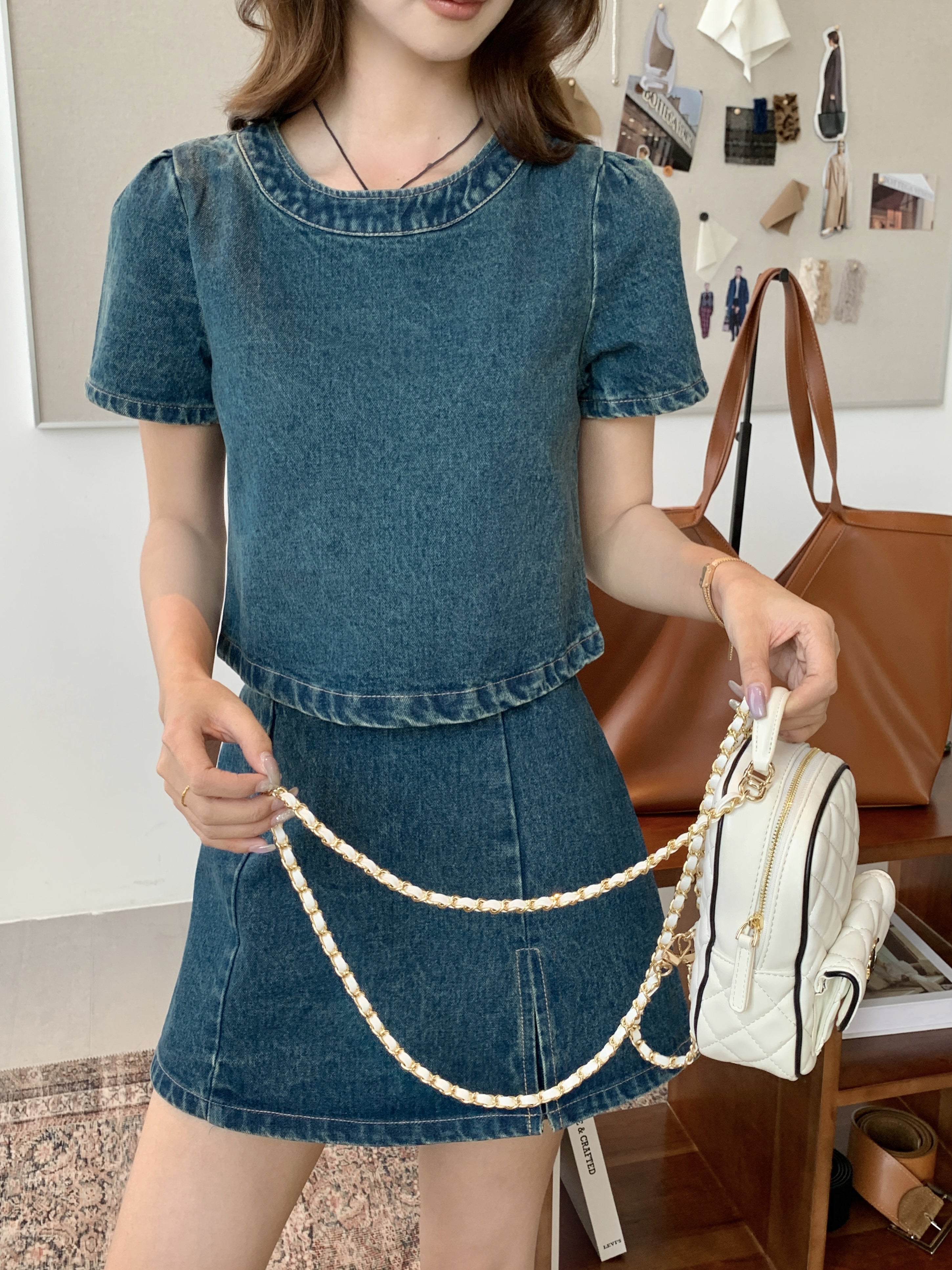 Haneul Denim Top