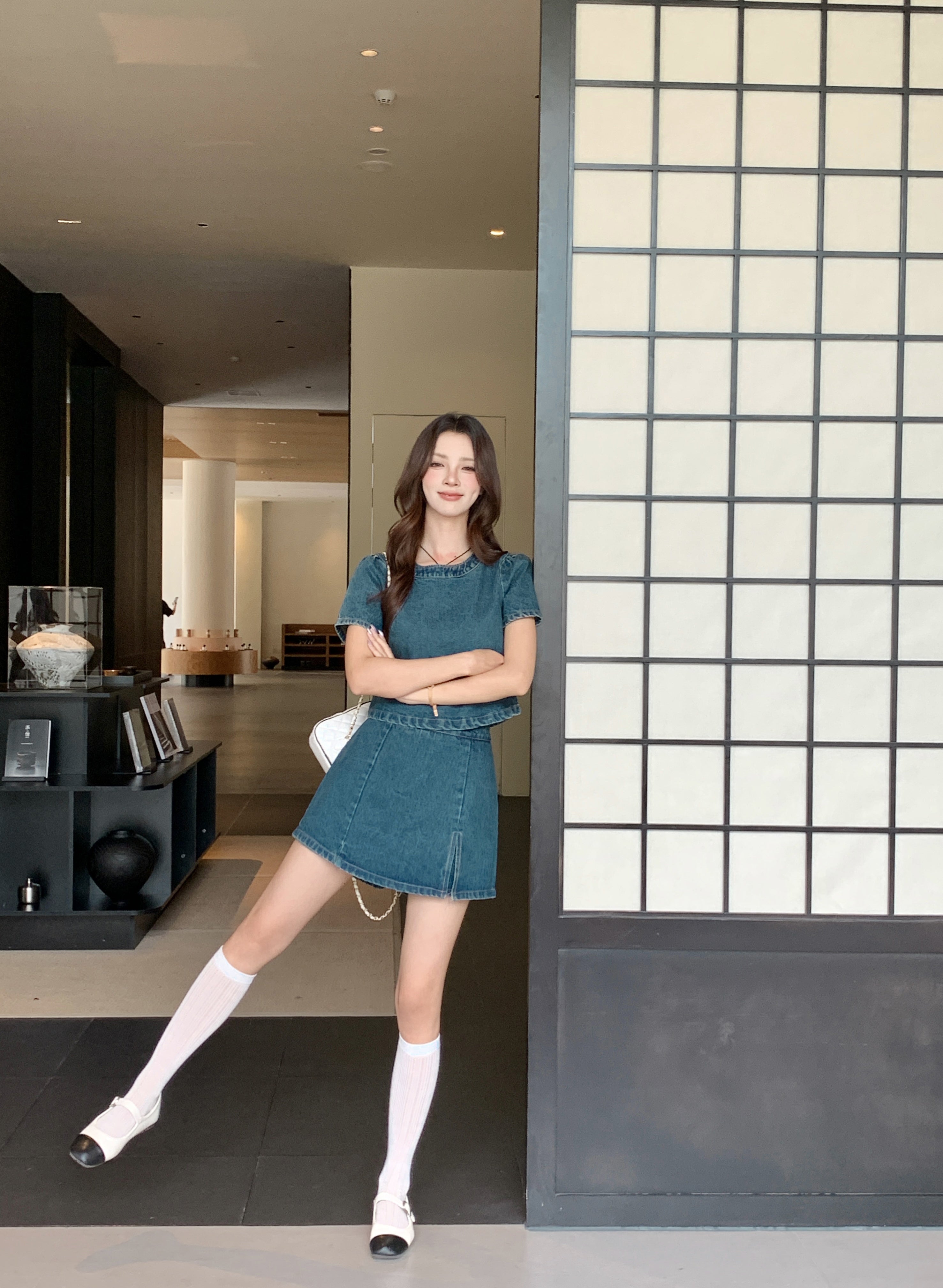 Haneul Denim Skort