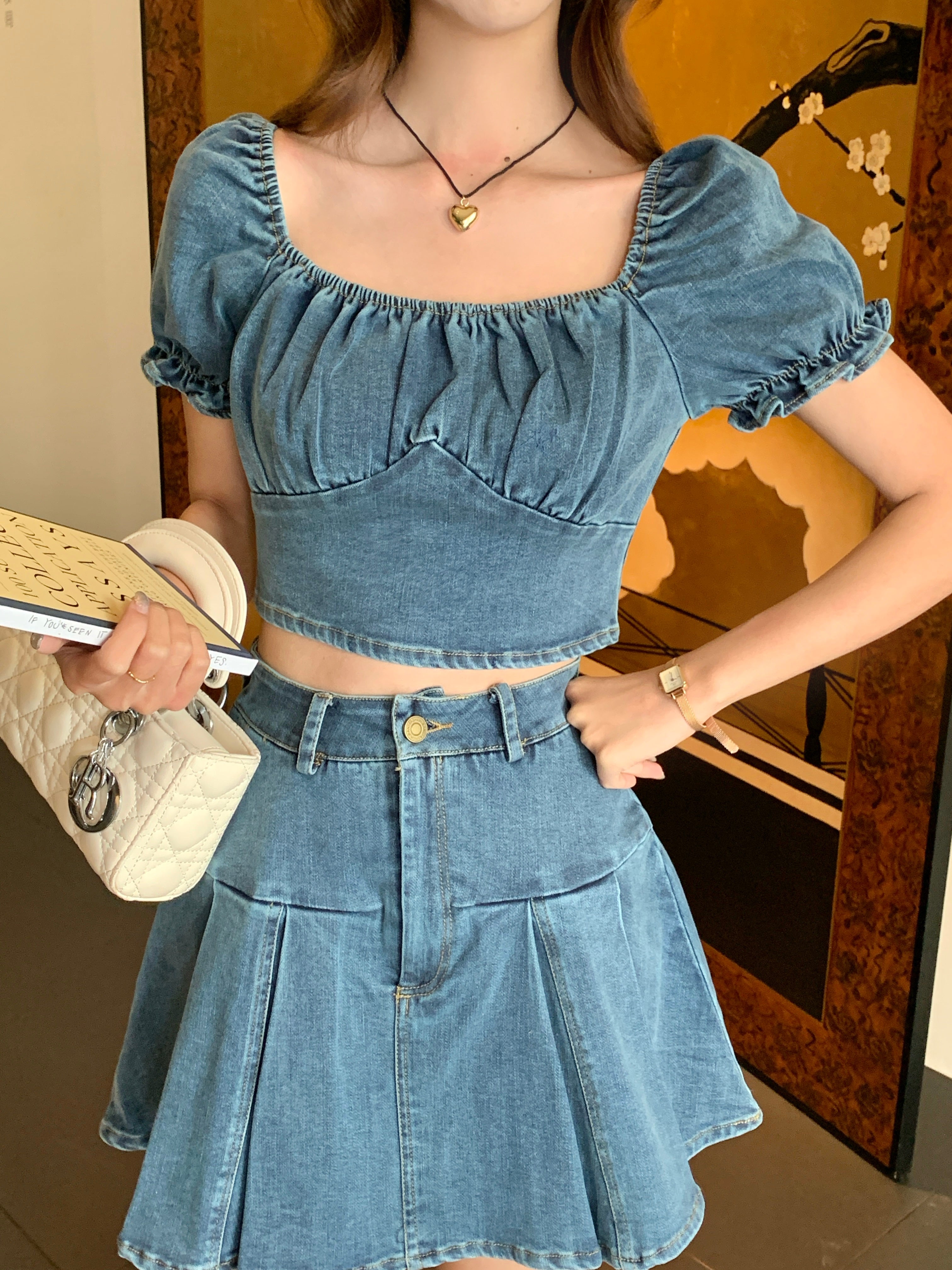 Taeri Denim Top