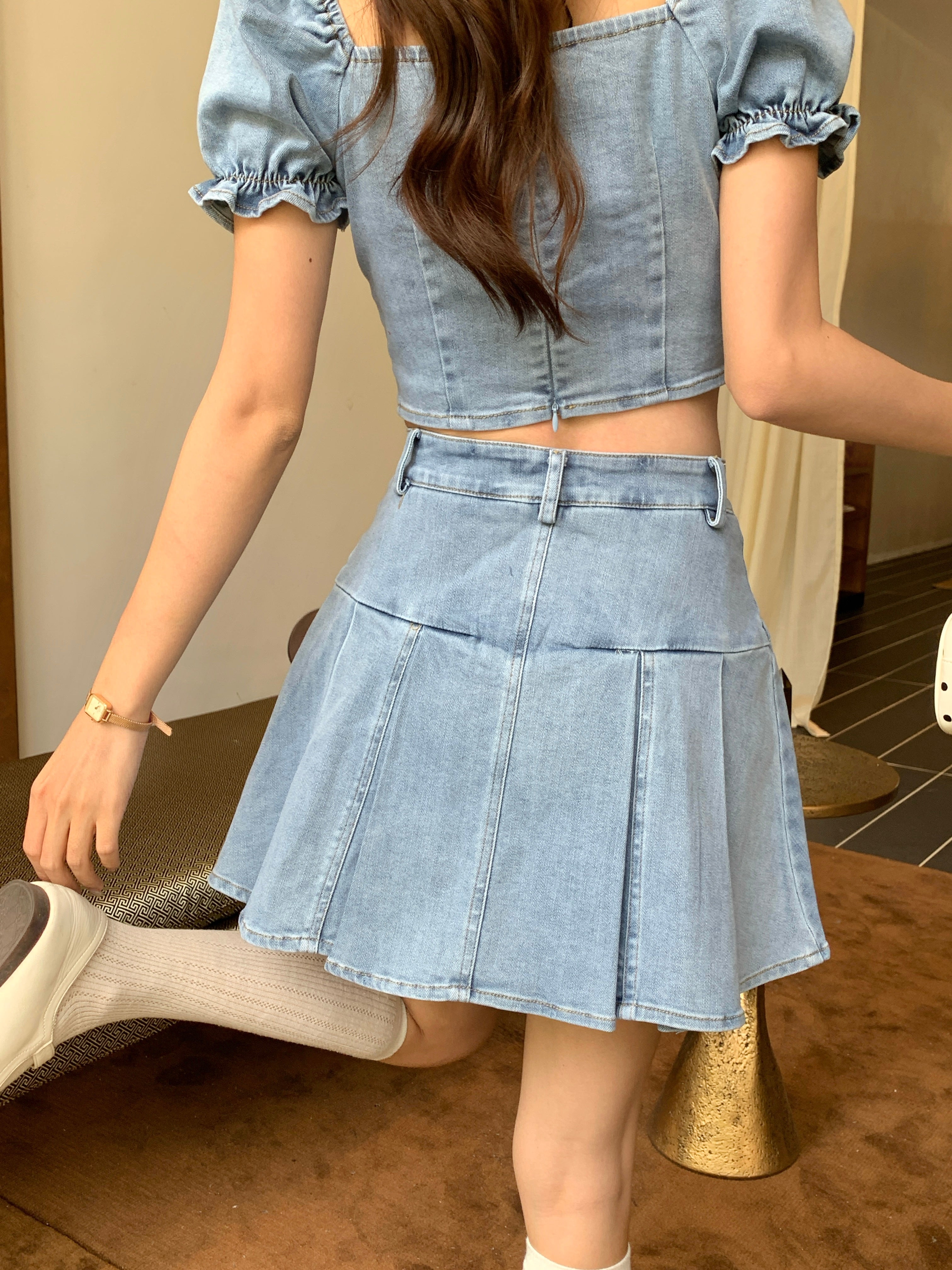 Taeri Denim Skirt