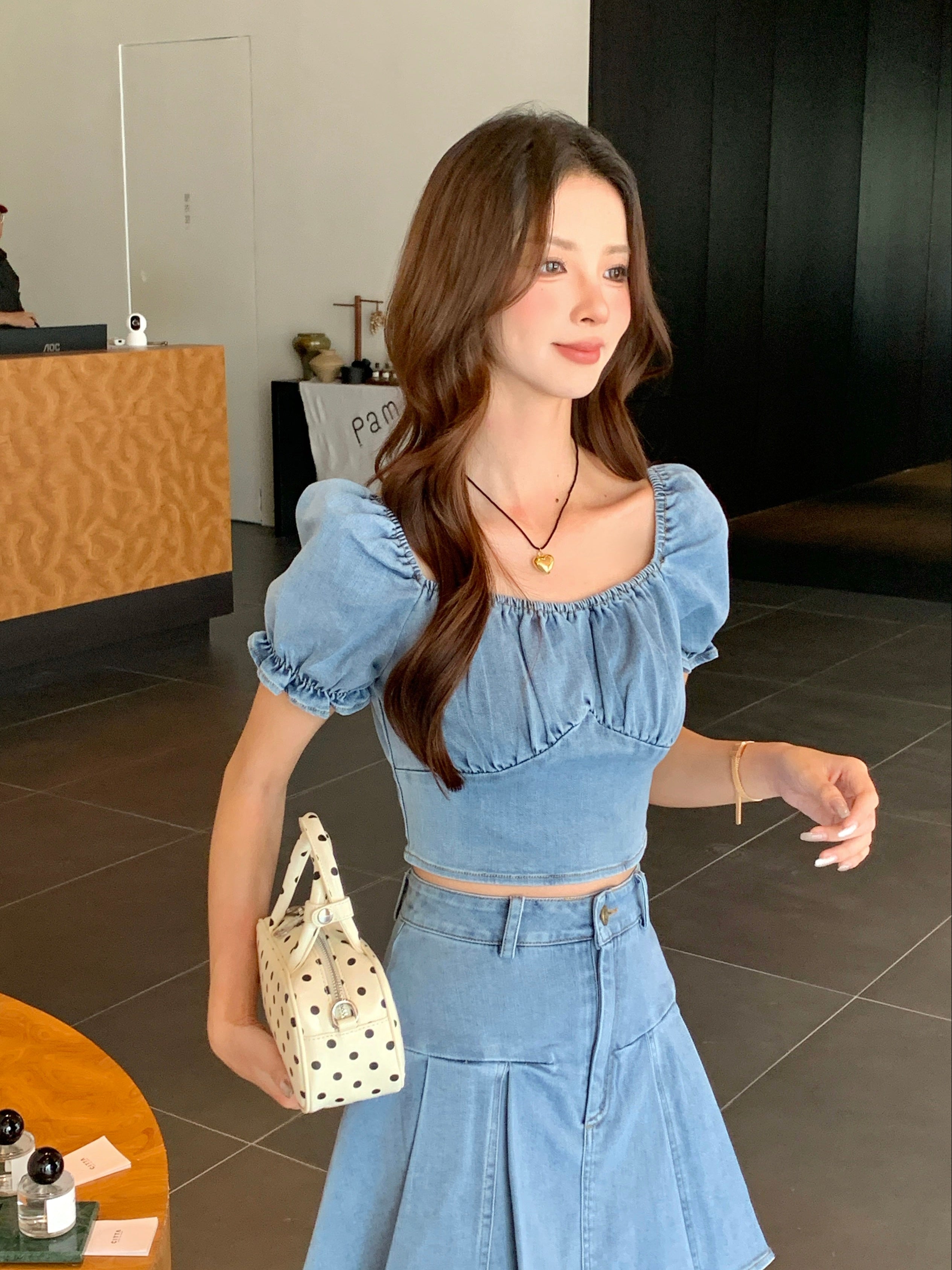 Taeri Denim Top
