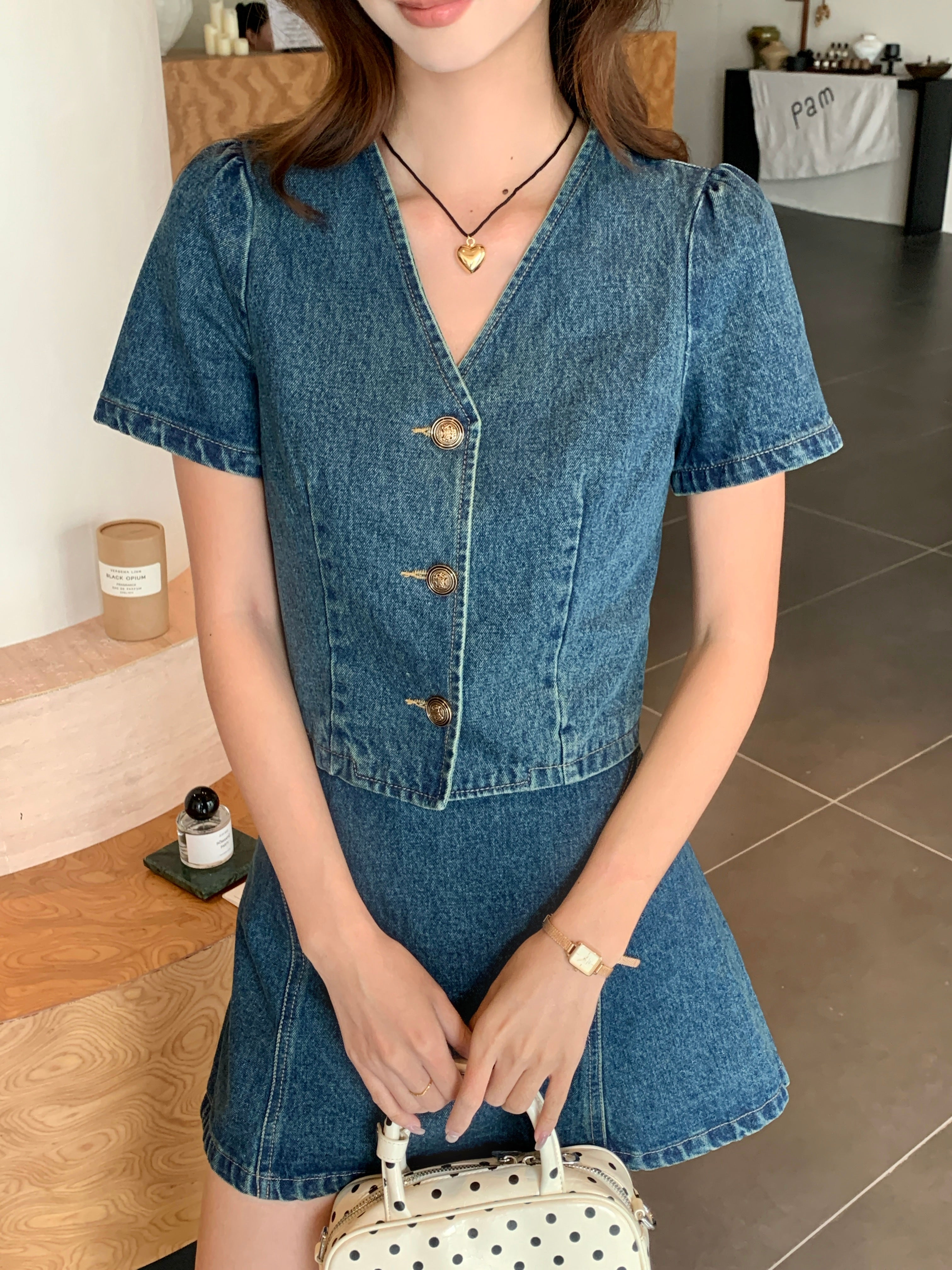 Noa Denim Top