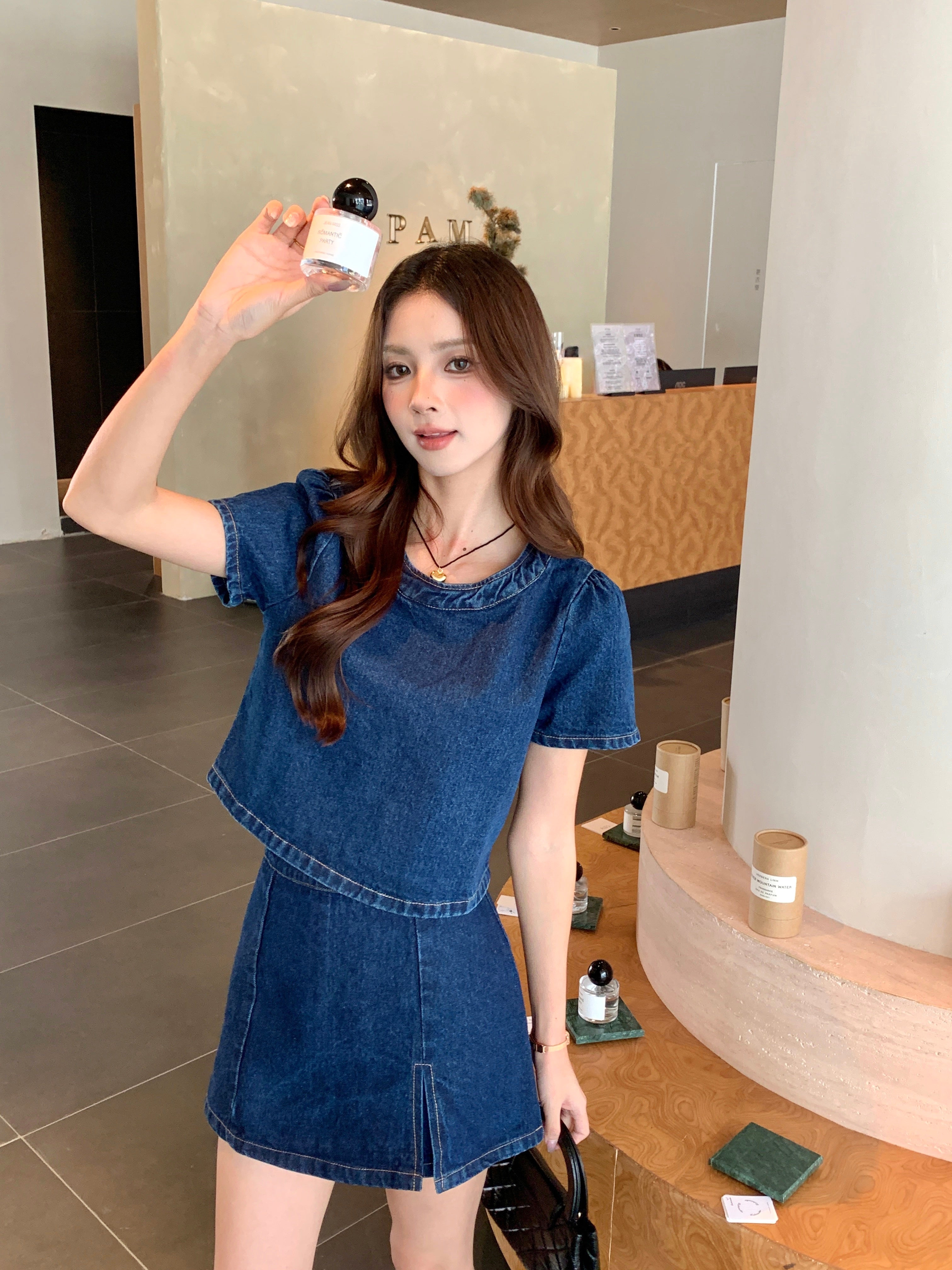 Haneul Denim Top
