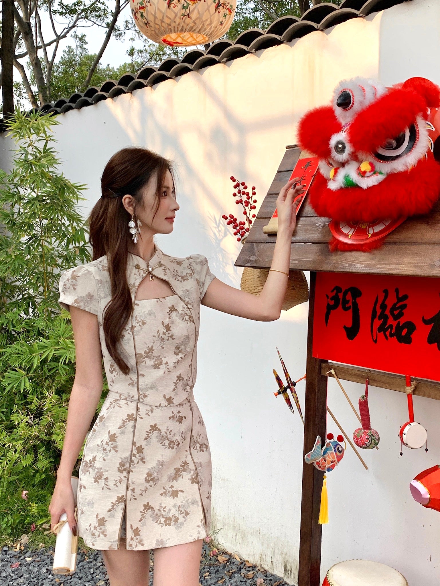 Xi Qing Cheongsam Top