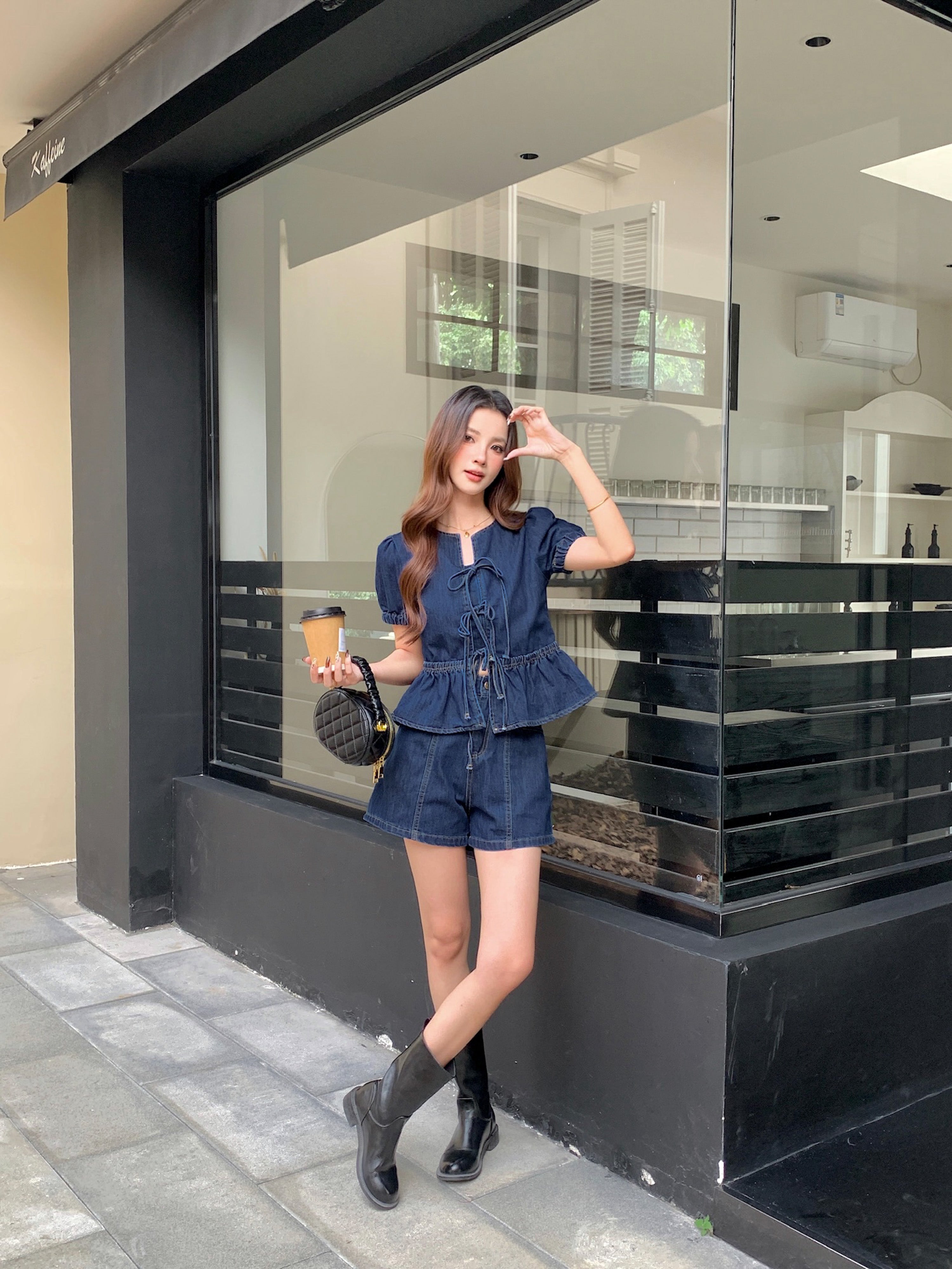 Yoana Denim Top