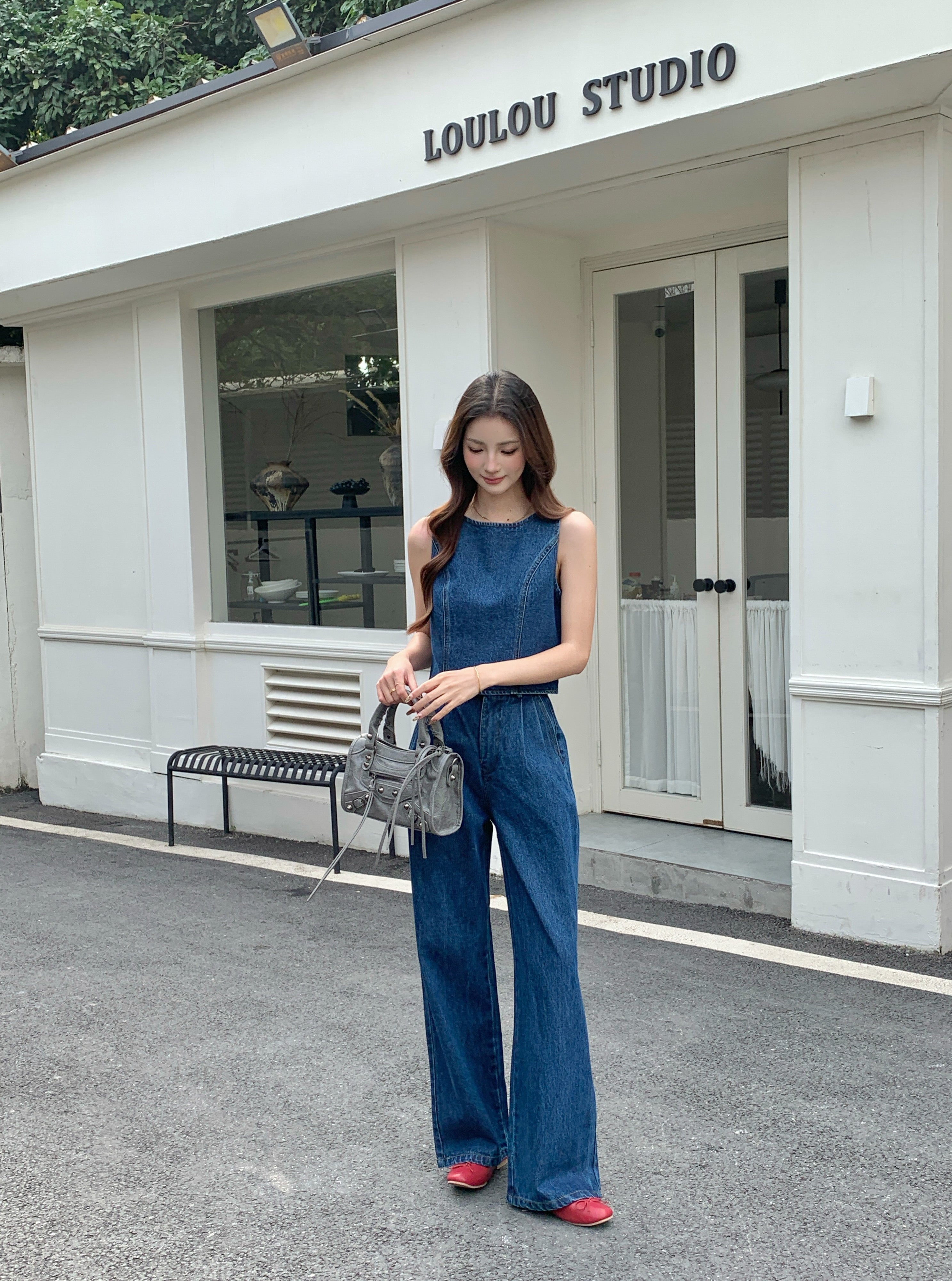 Betty Denim Top