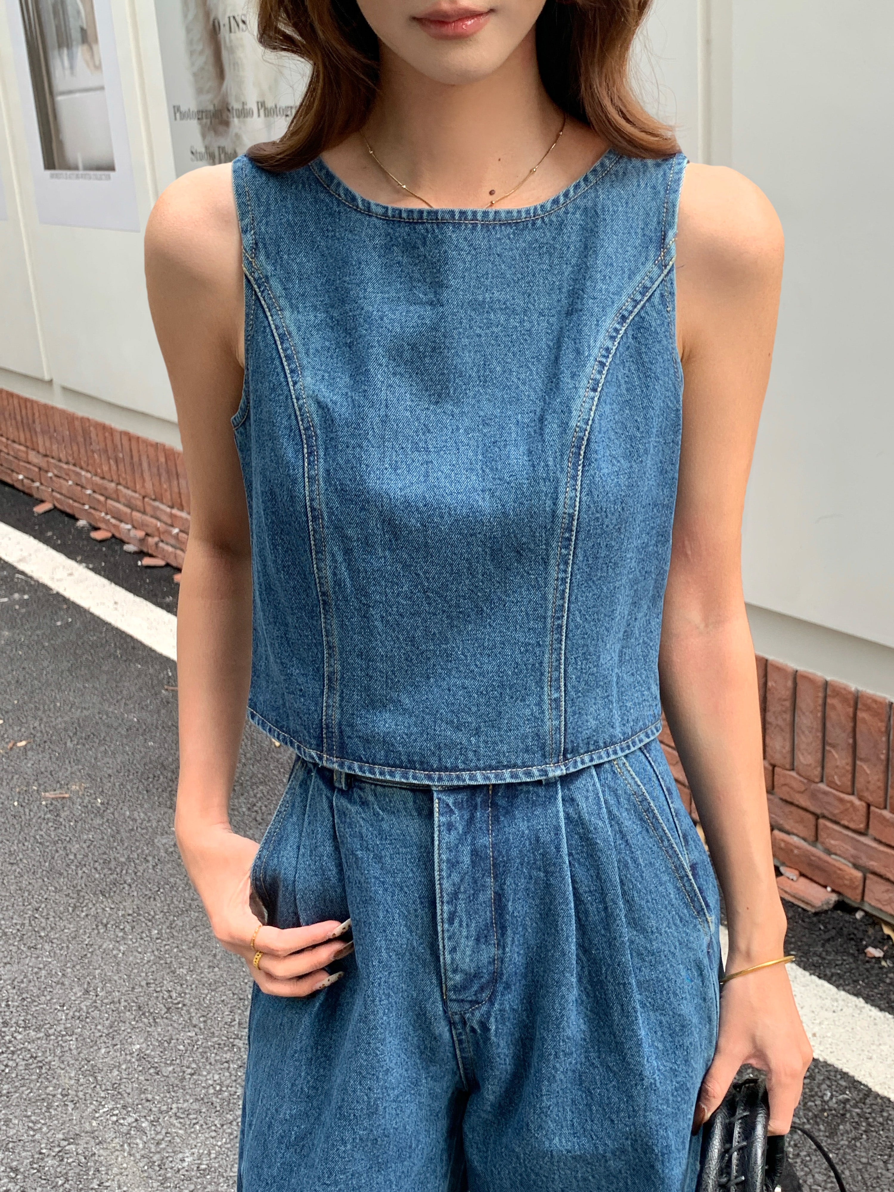 Betty Denim Top