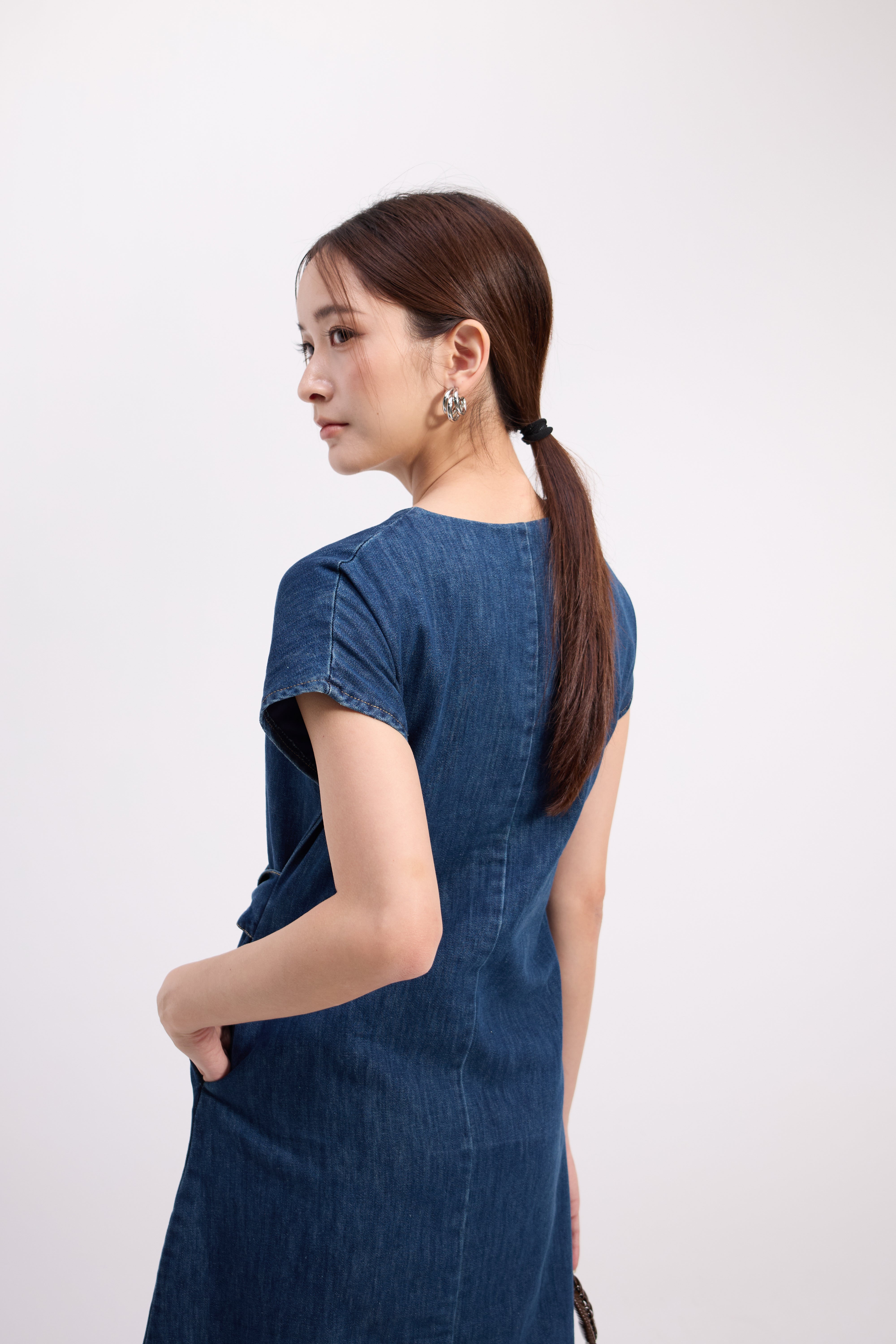Olivie Denim Dress
