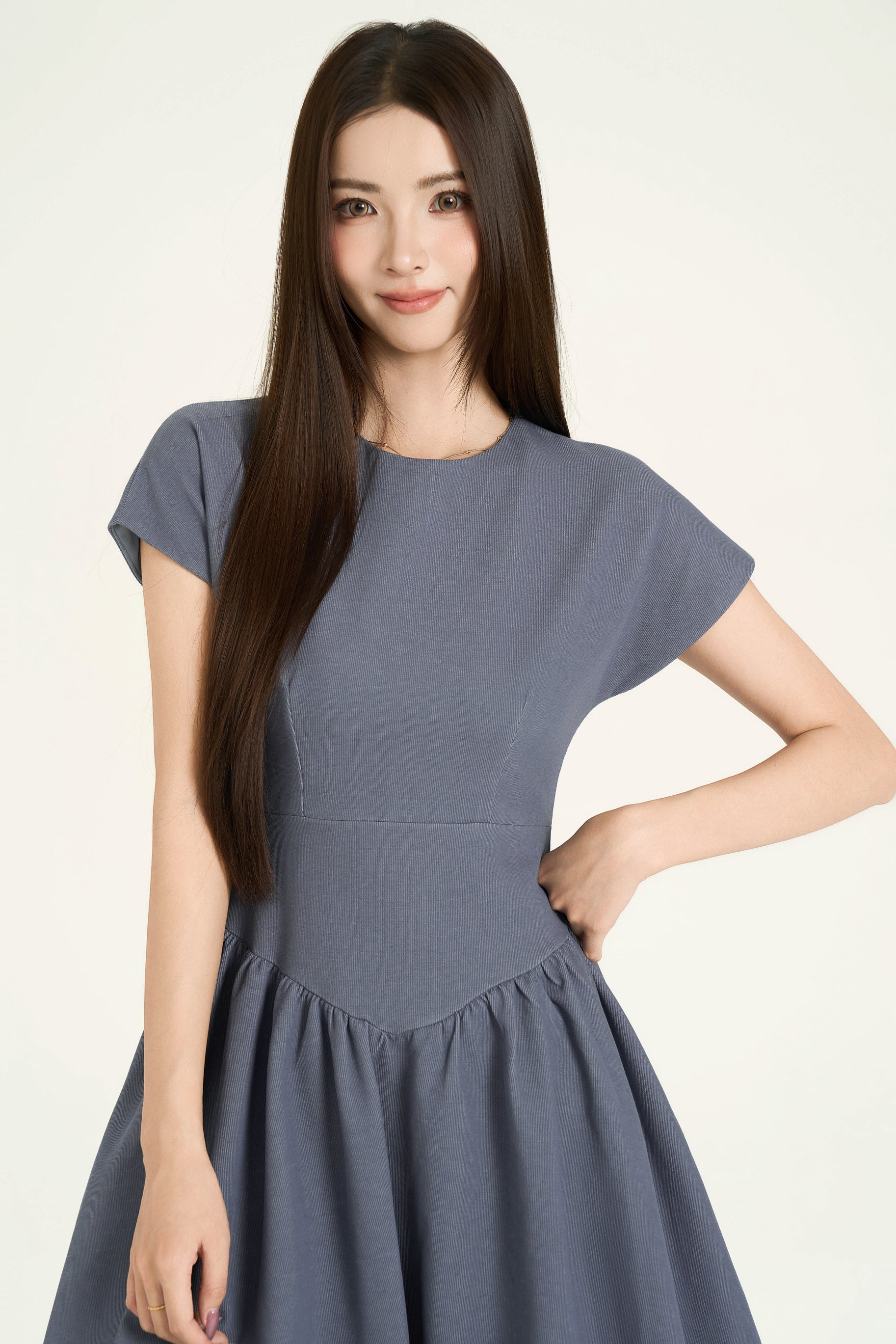 Hattie Balloon Denim Dress