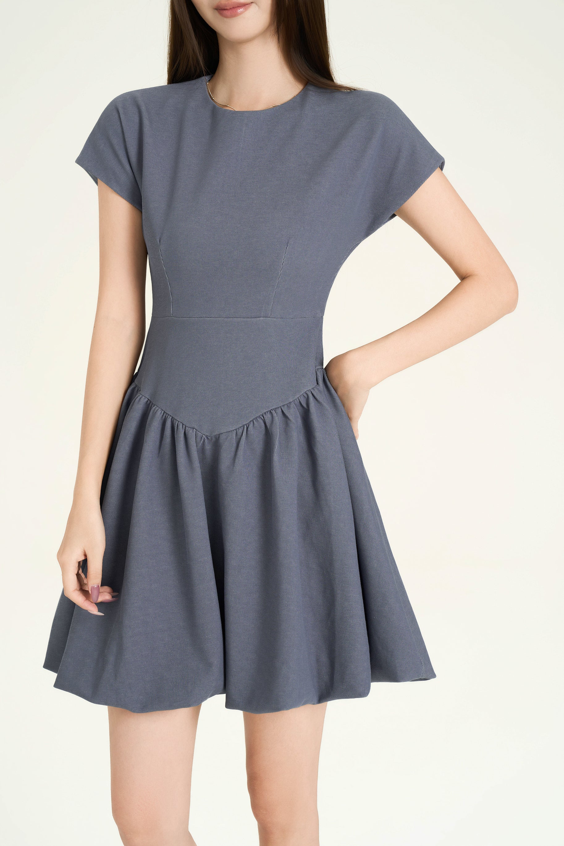 Hattie Balloon Denim Dress