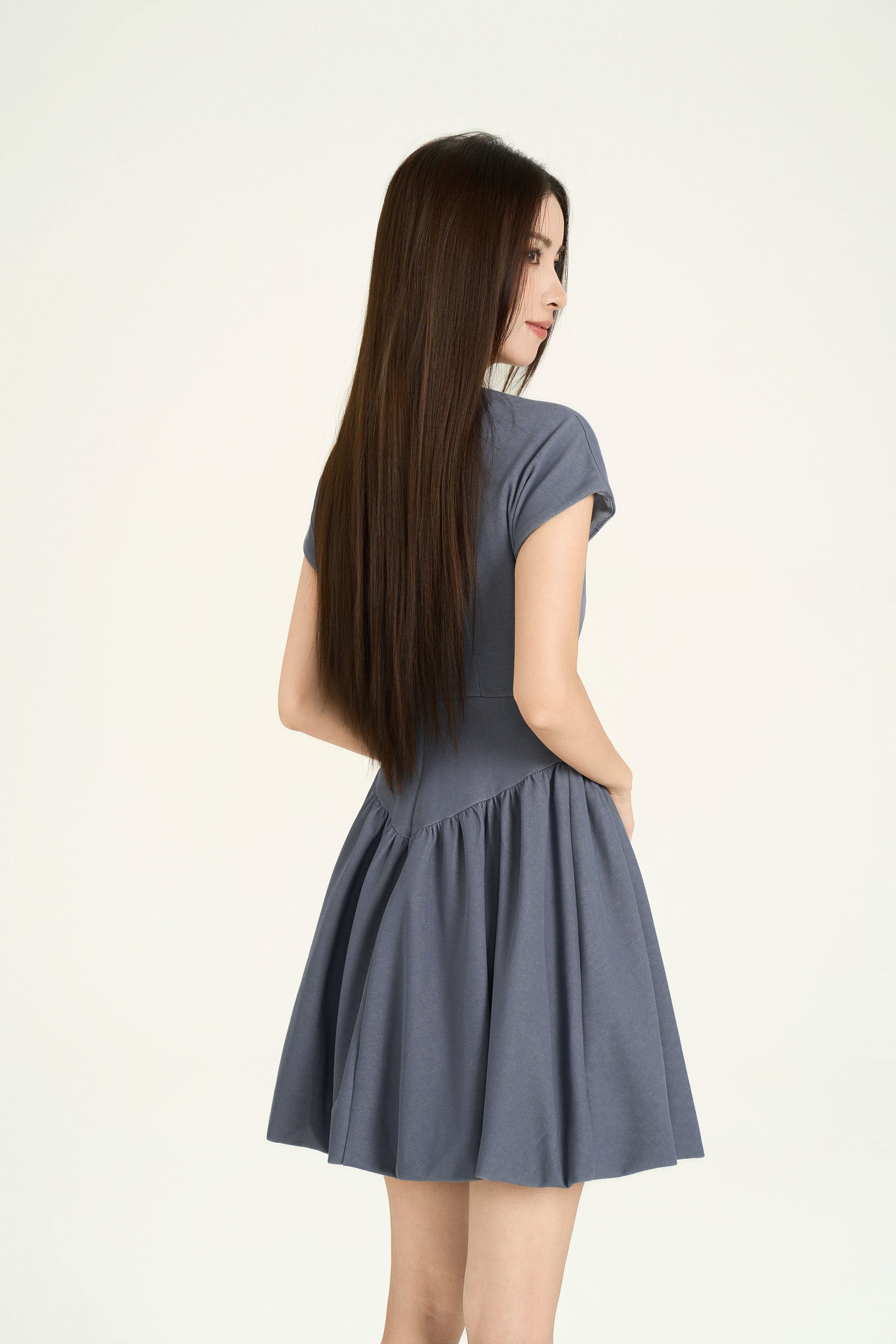 Hattie Balloon Denim Dress