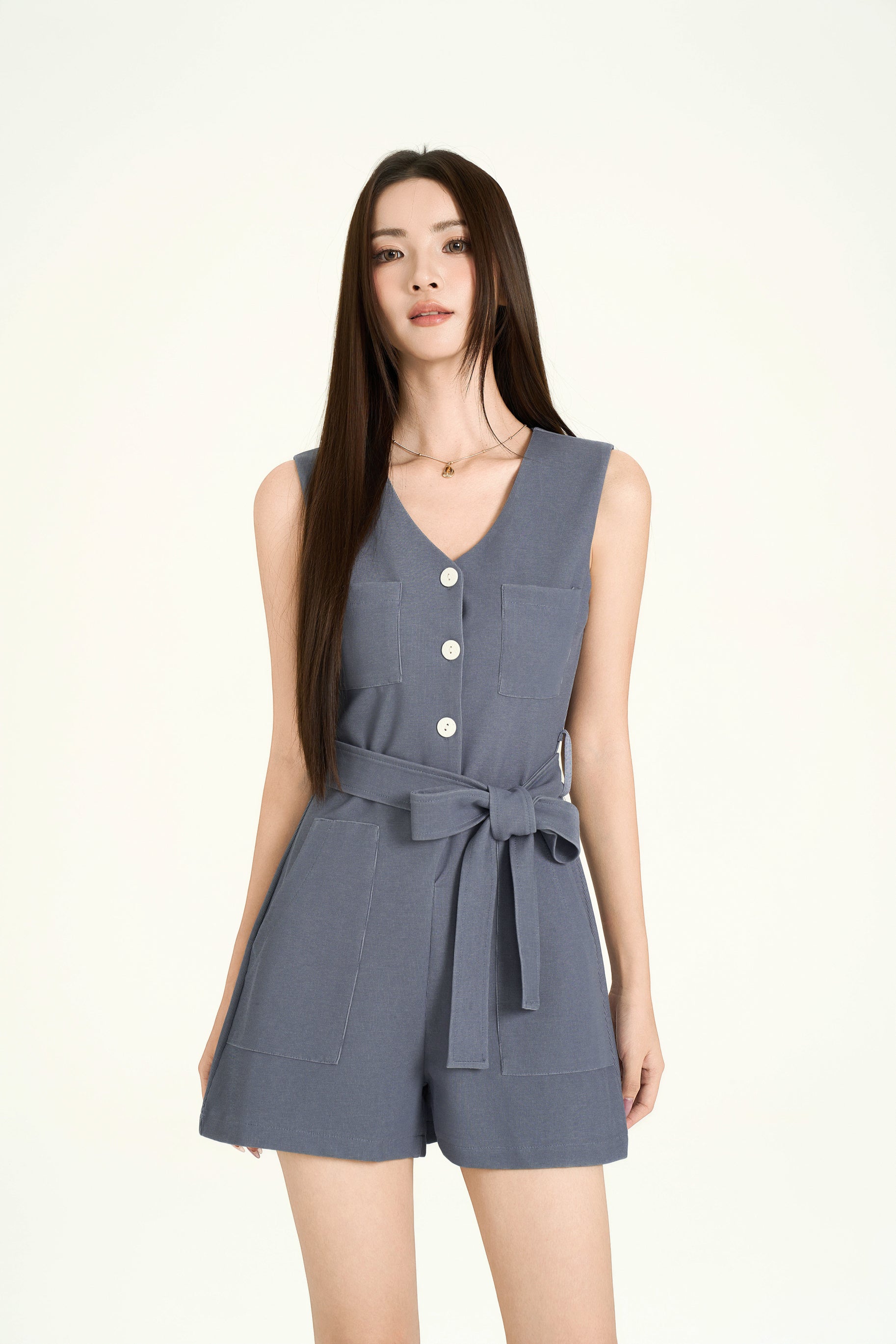 Willa Denim Romper