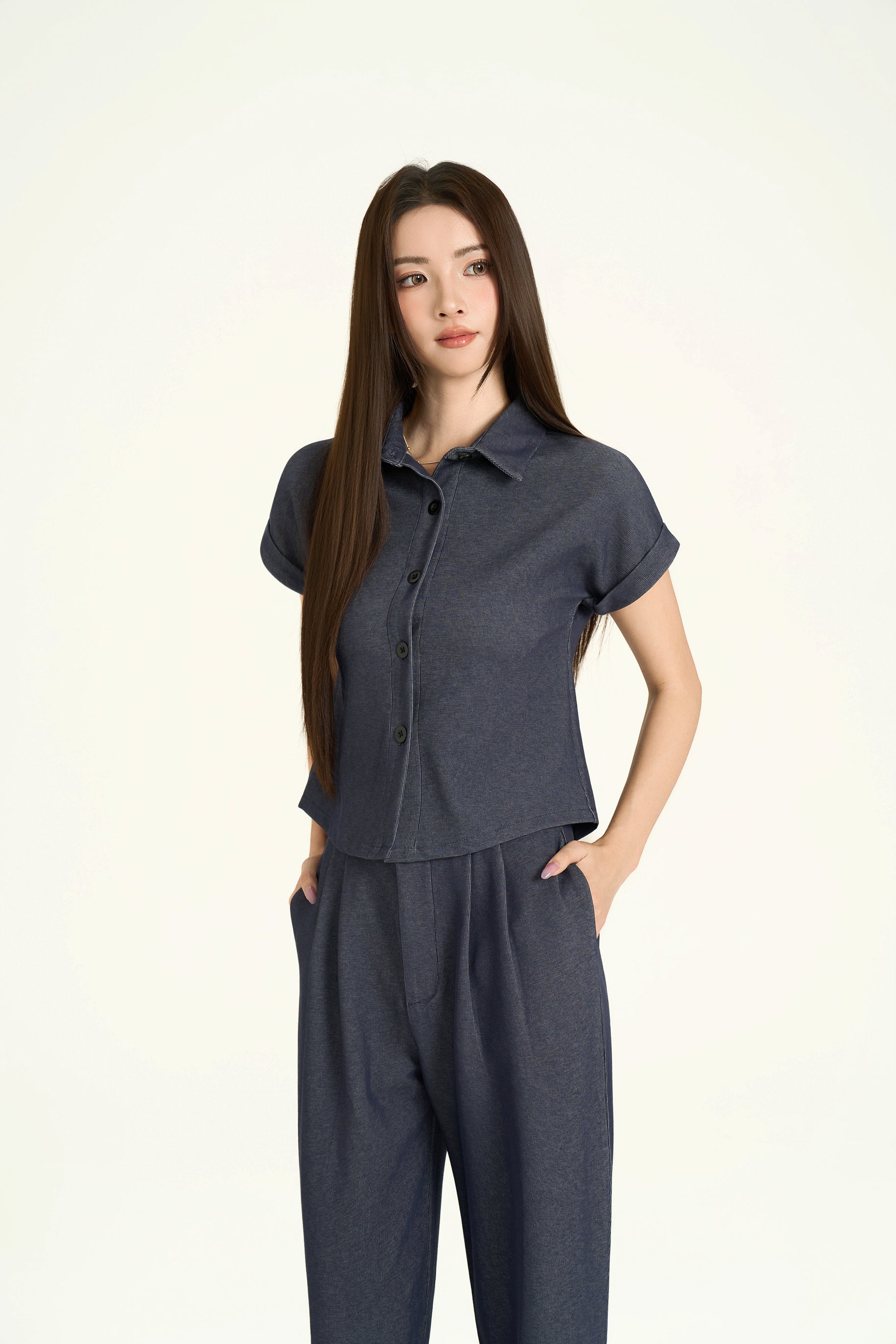 Casey Denim Blouse