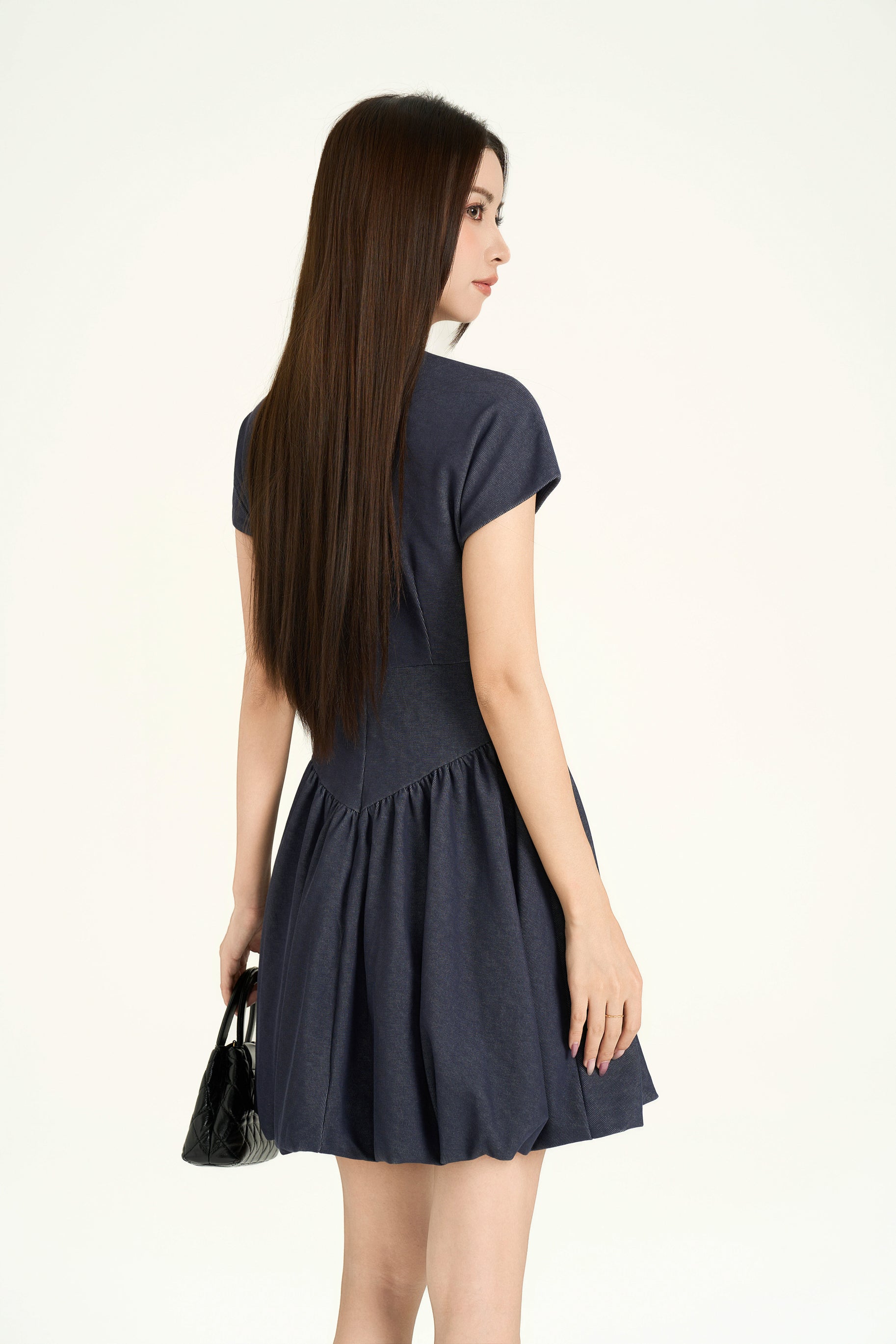 Hattie Balloon Denim Dress
