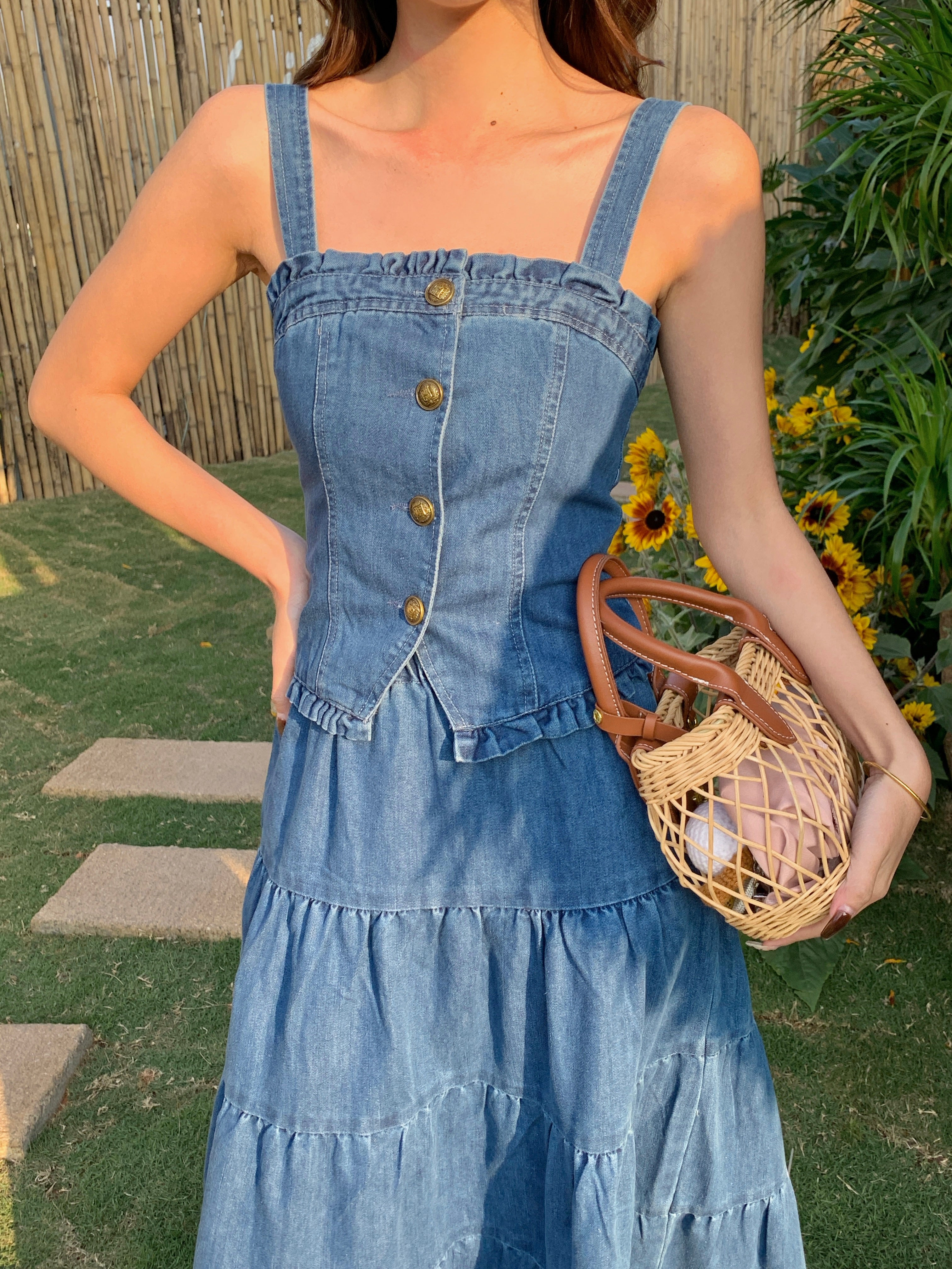 Kyra Denim Camisole