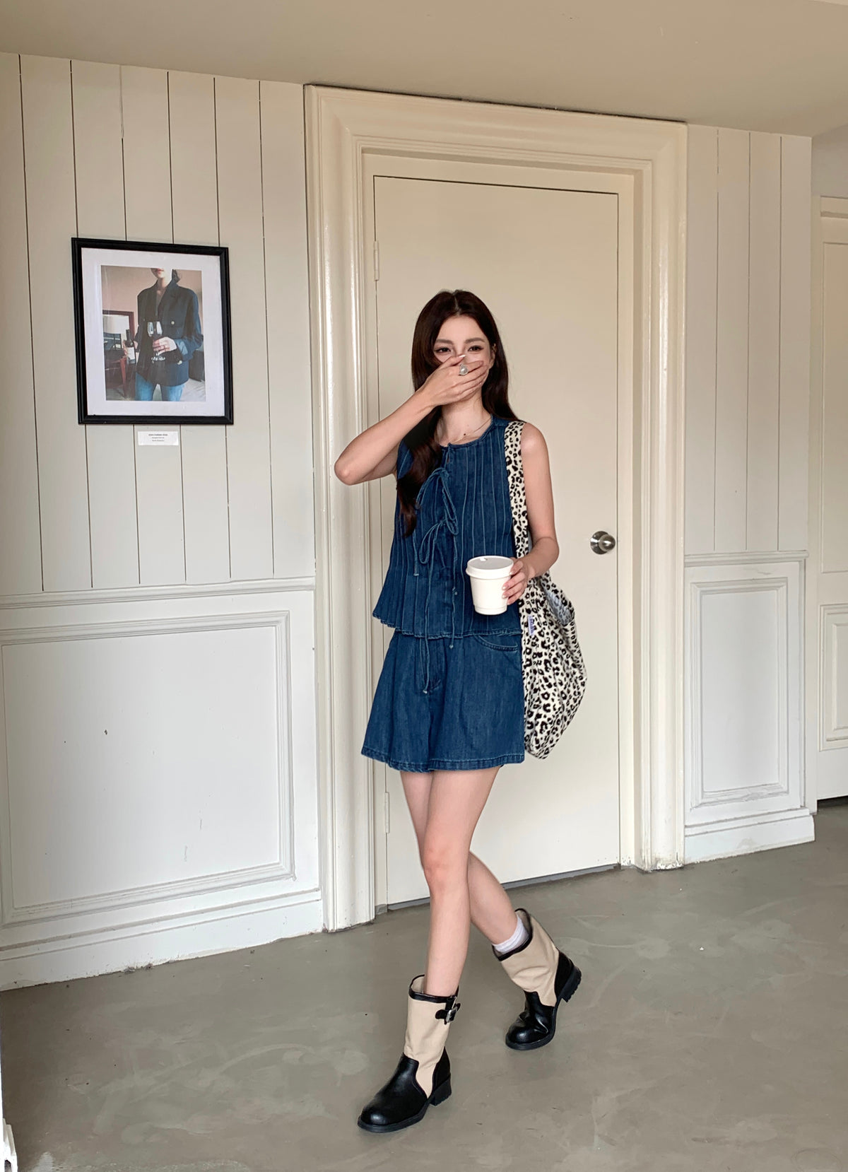 Roulette Denim Shorts