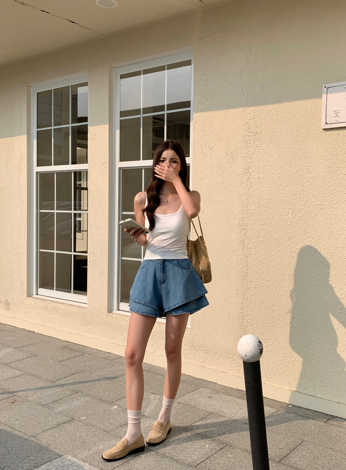 Puffinn Denim Shorts
