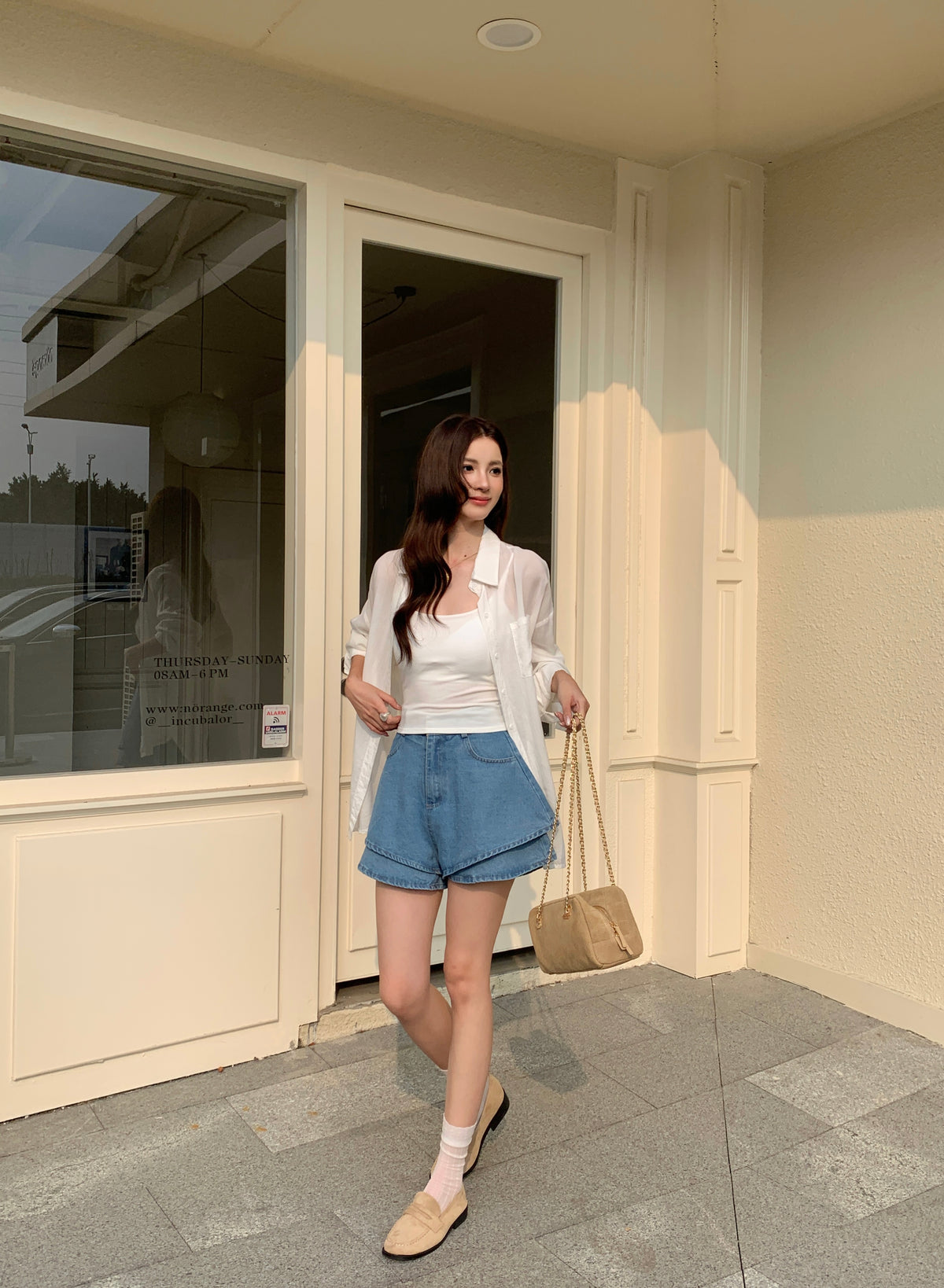 Puffinn Denim Shorts