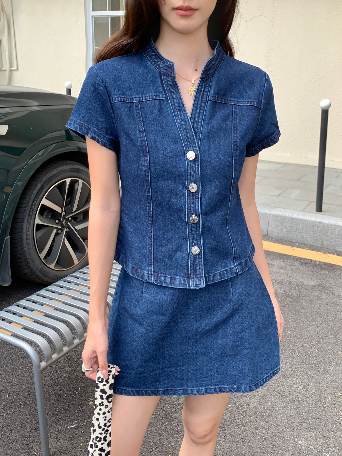 Sutton Denim Top