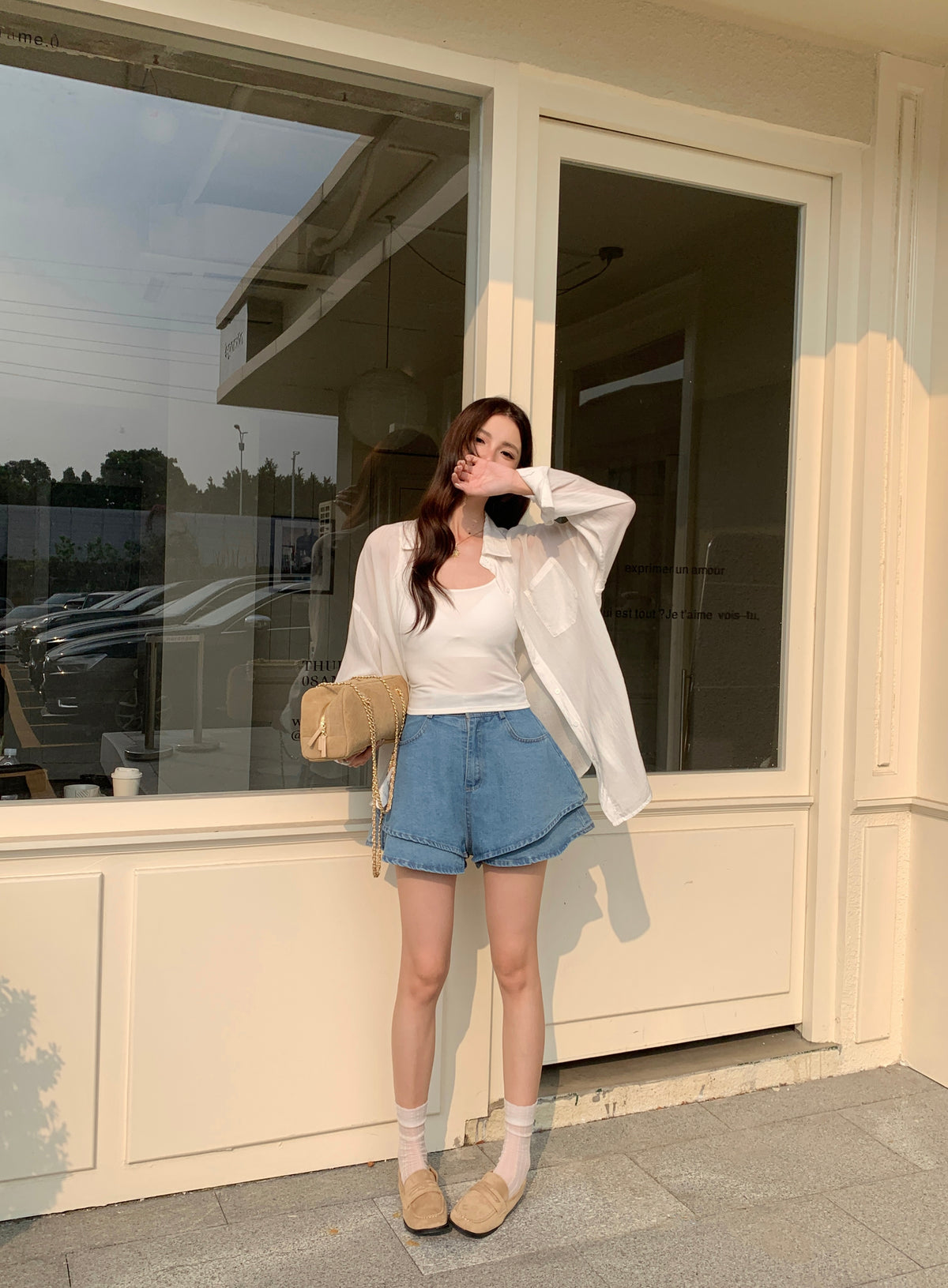 Puffinn Denim Shorts