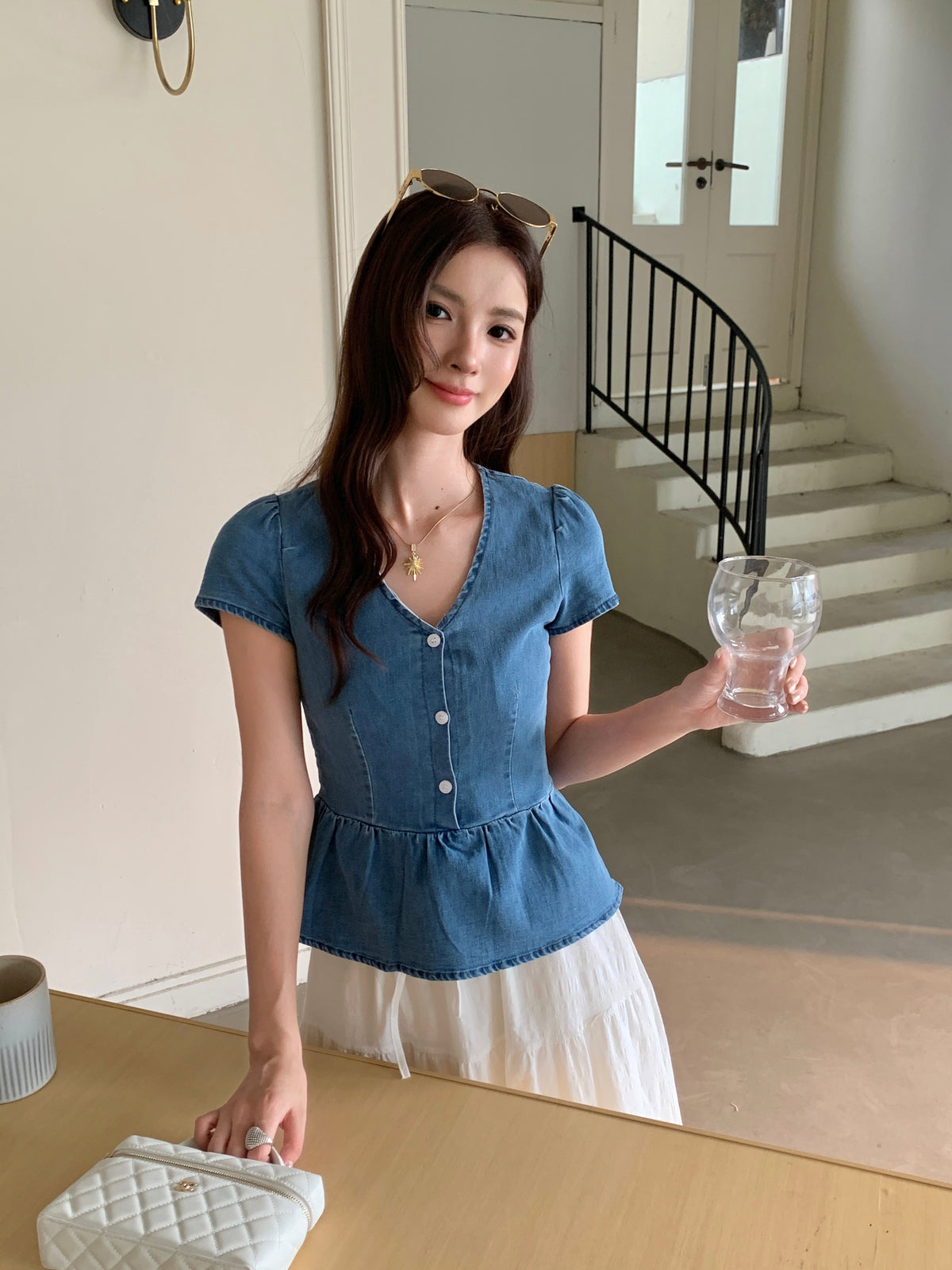 Hilton Denim Top