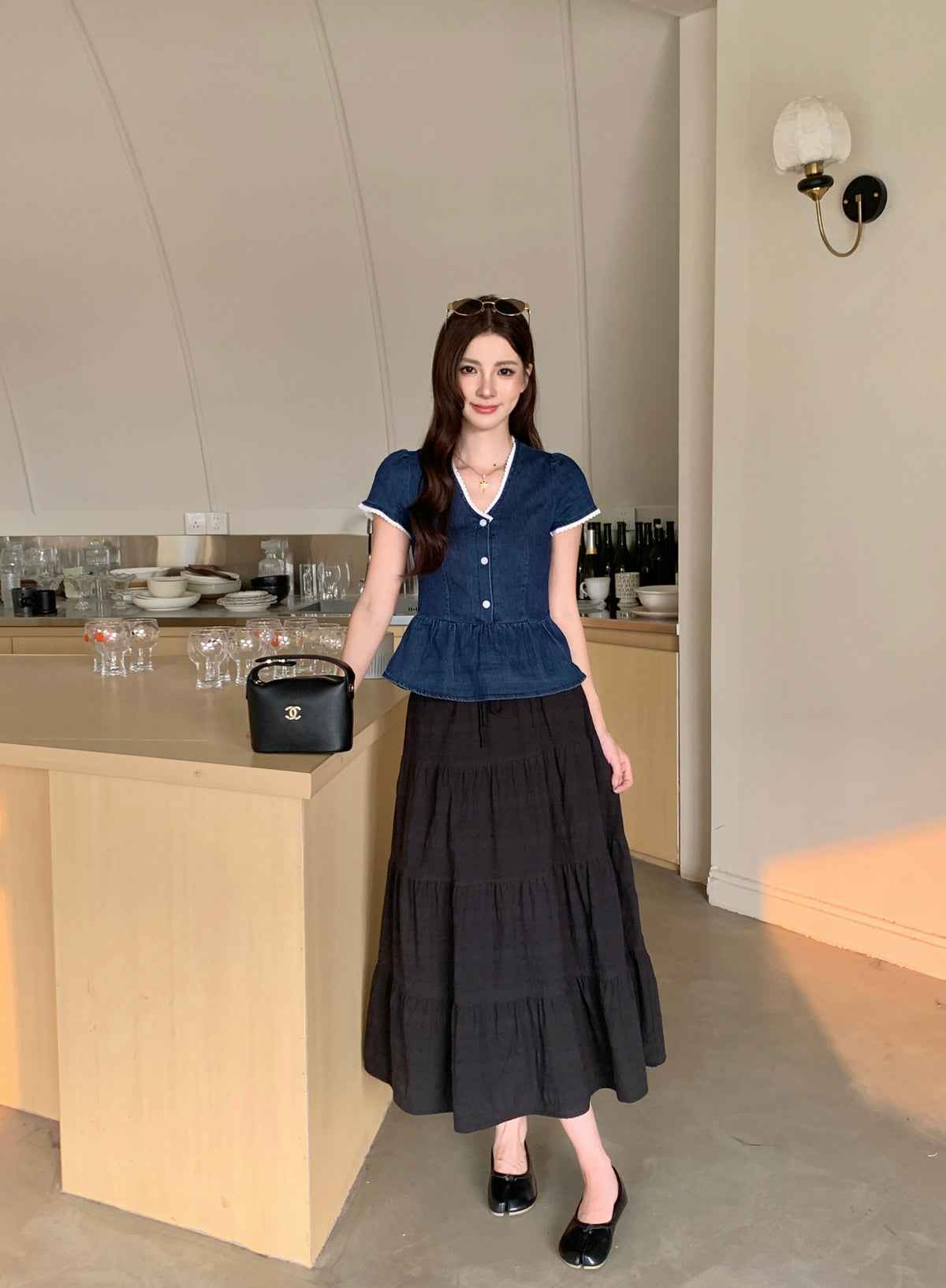 Hilton Denim Top