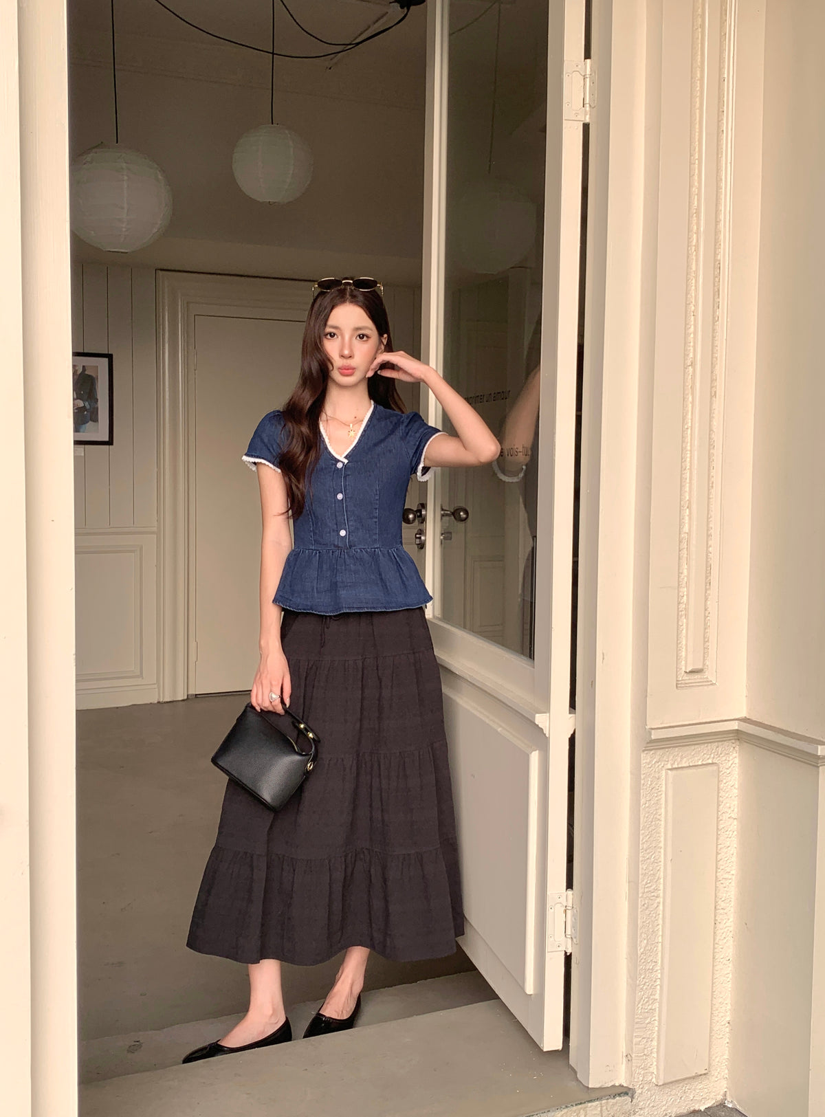 Hilton Denim Top