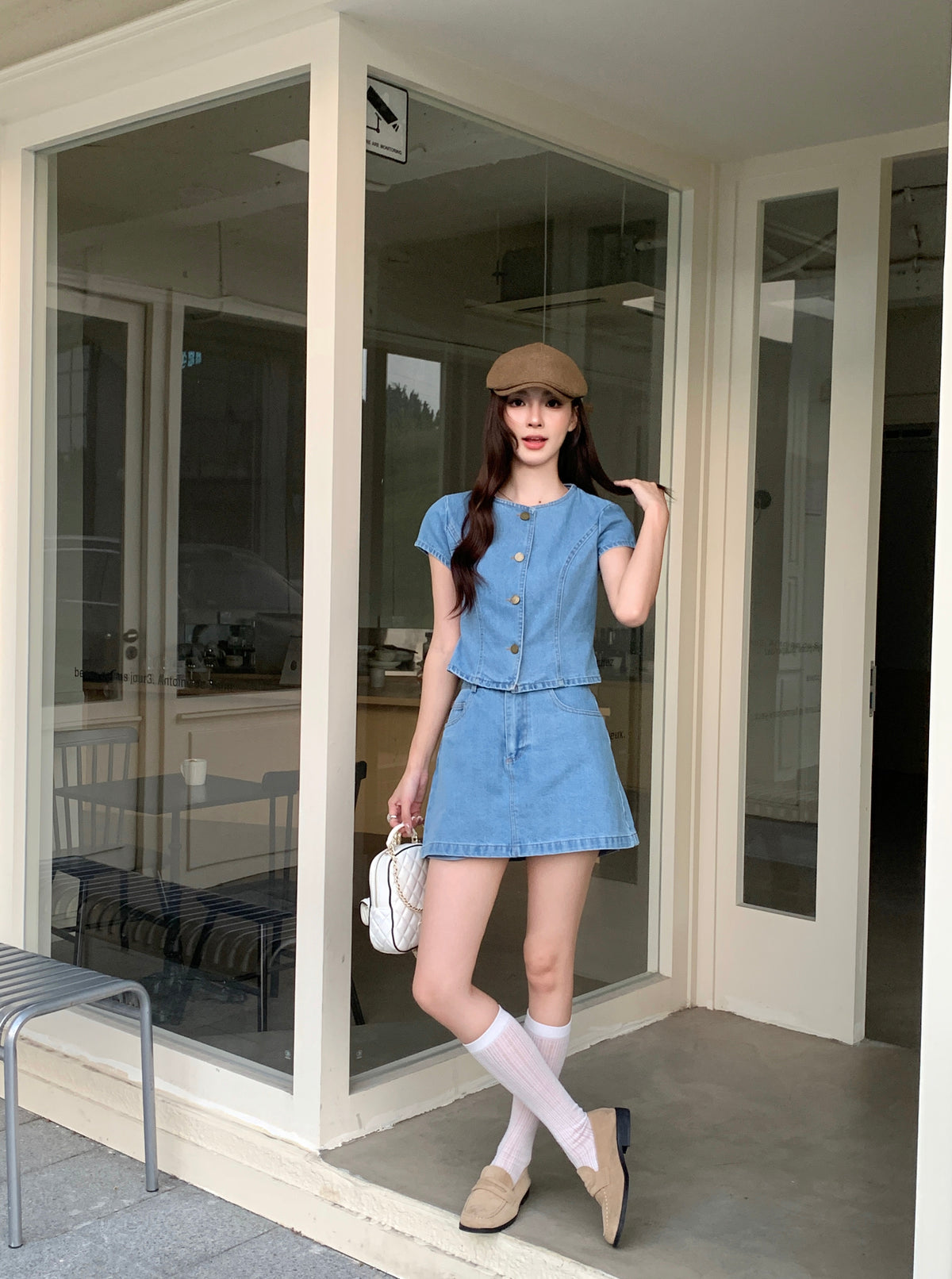 Judie Denim Skirt