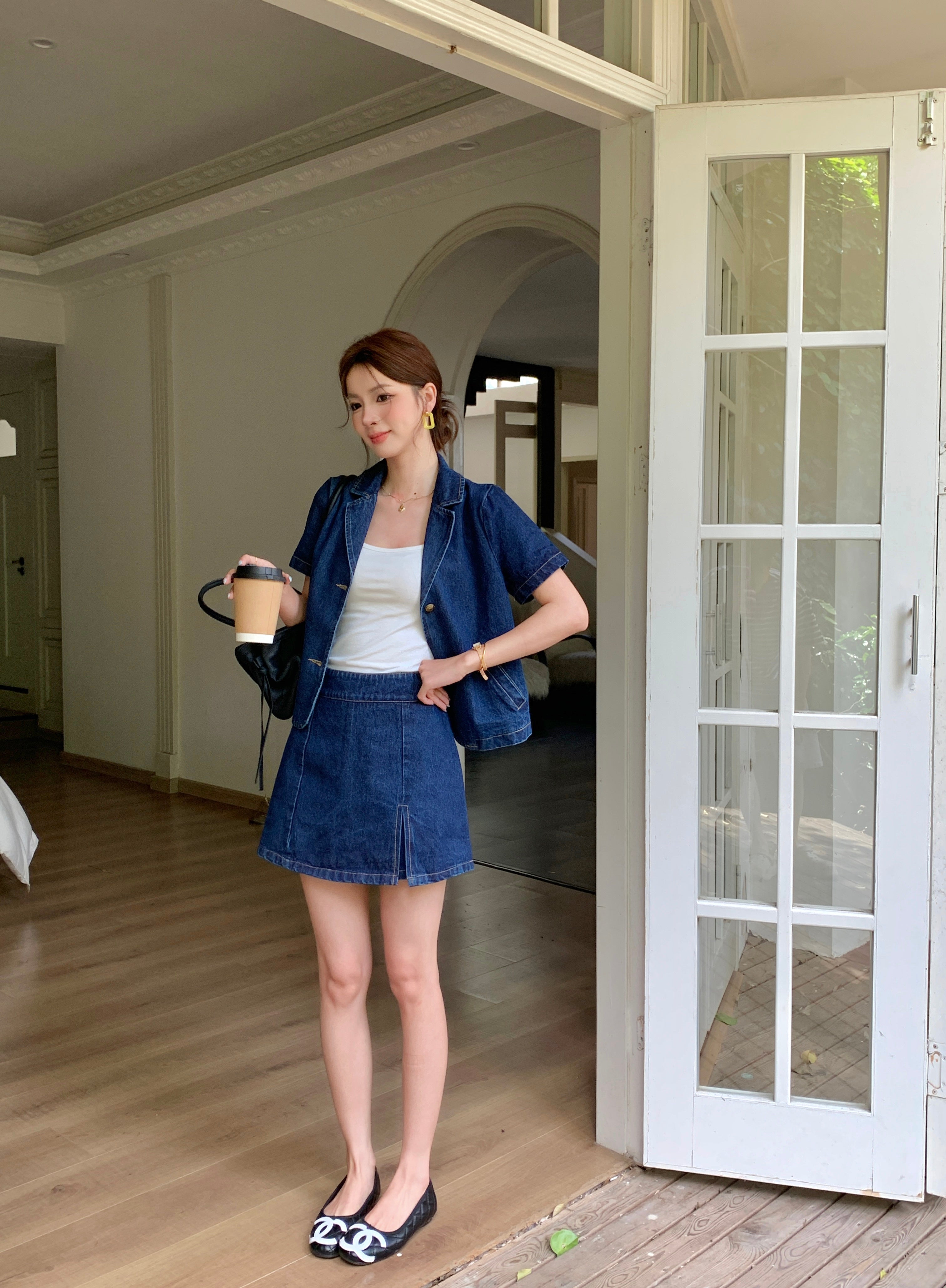 Haneul Denim Skort