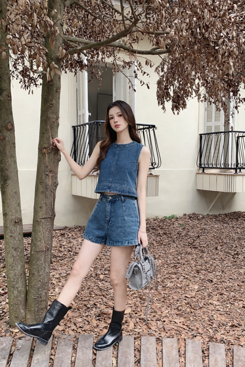 Yura Denim Top