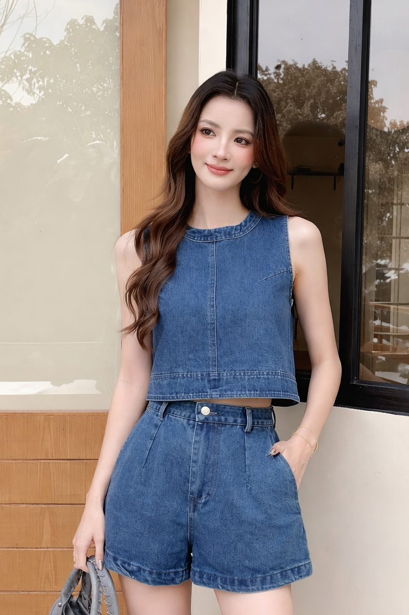Yura Denim Top