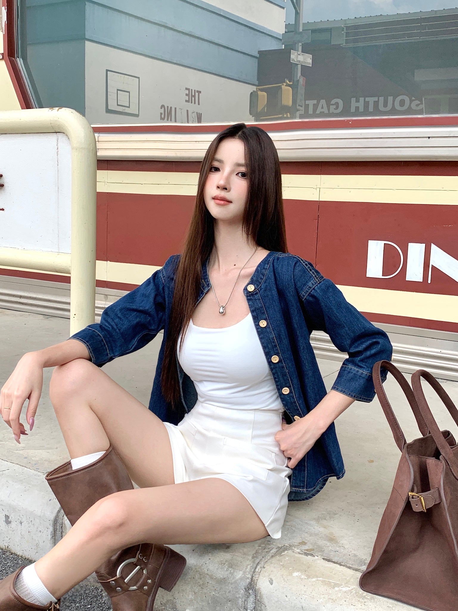 Elena Denim Outer