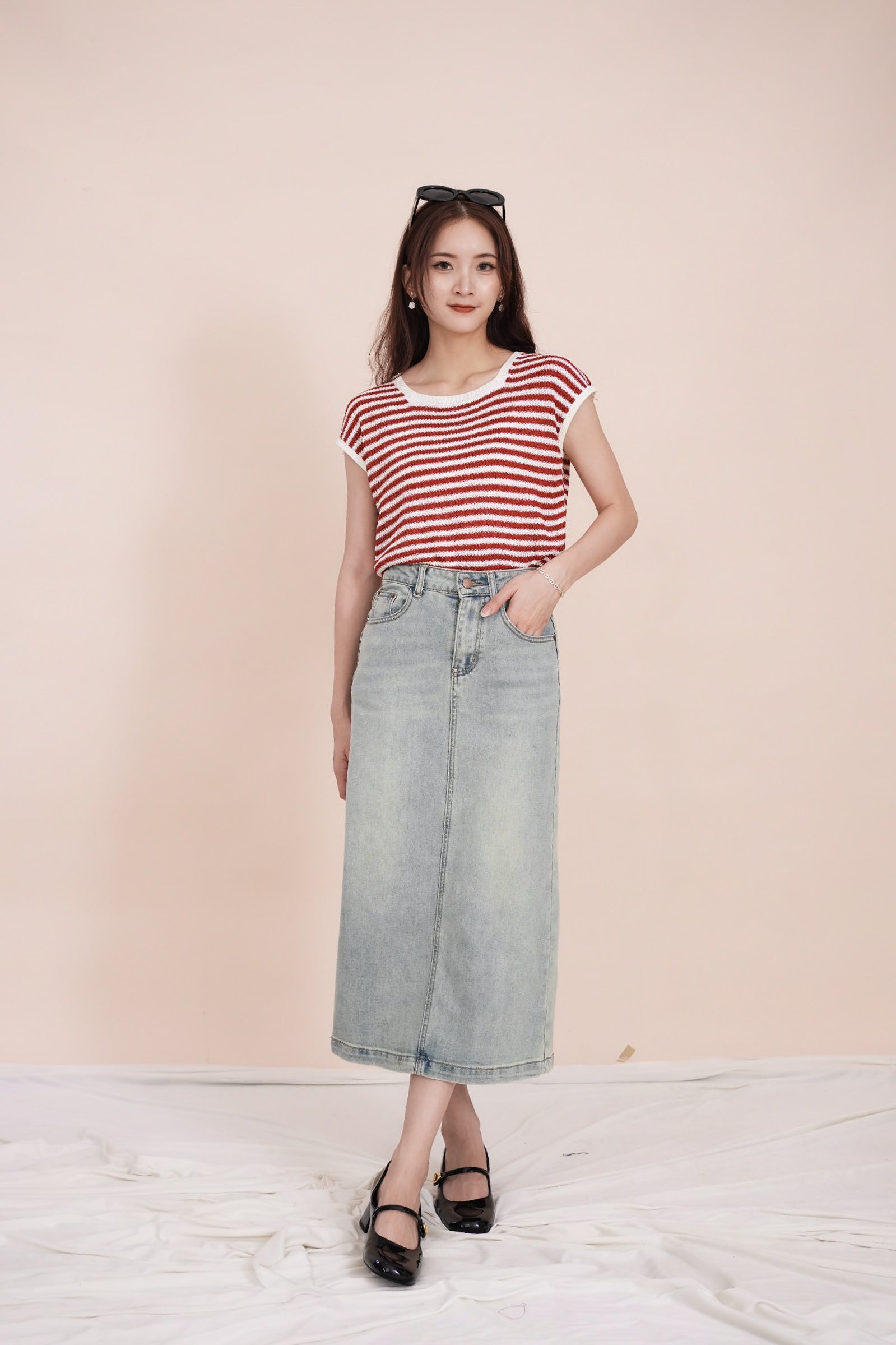 Jeetaya Denim Skirt (Defect)