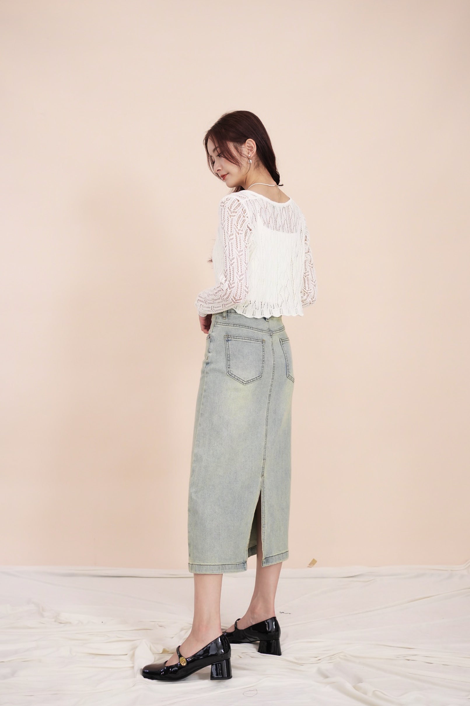 Jeetaya Denim Skirt (Defect)