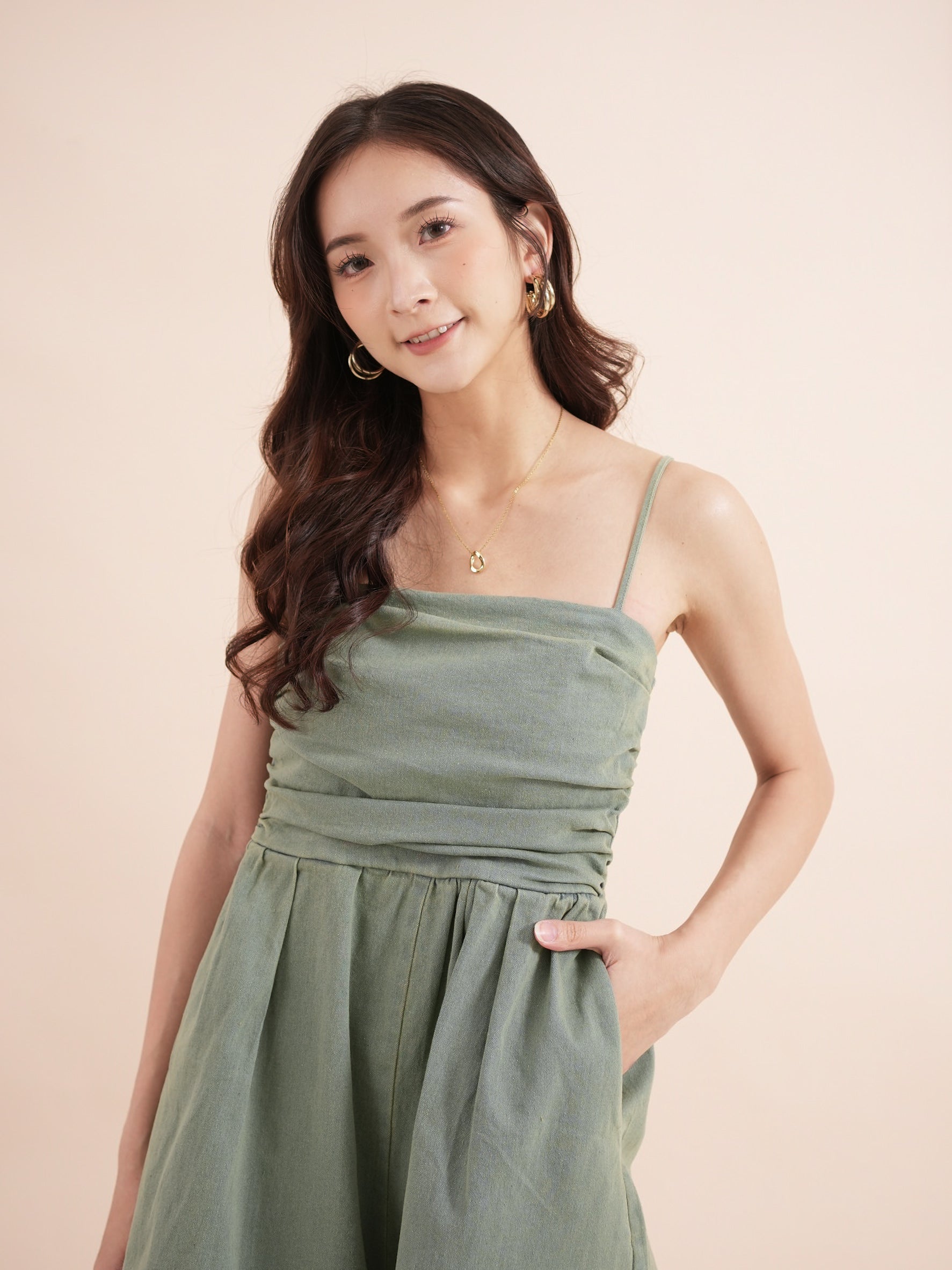 Ruby Denim Romper (Defect)