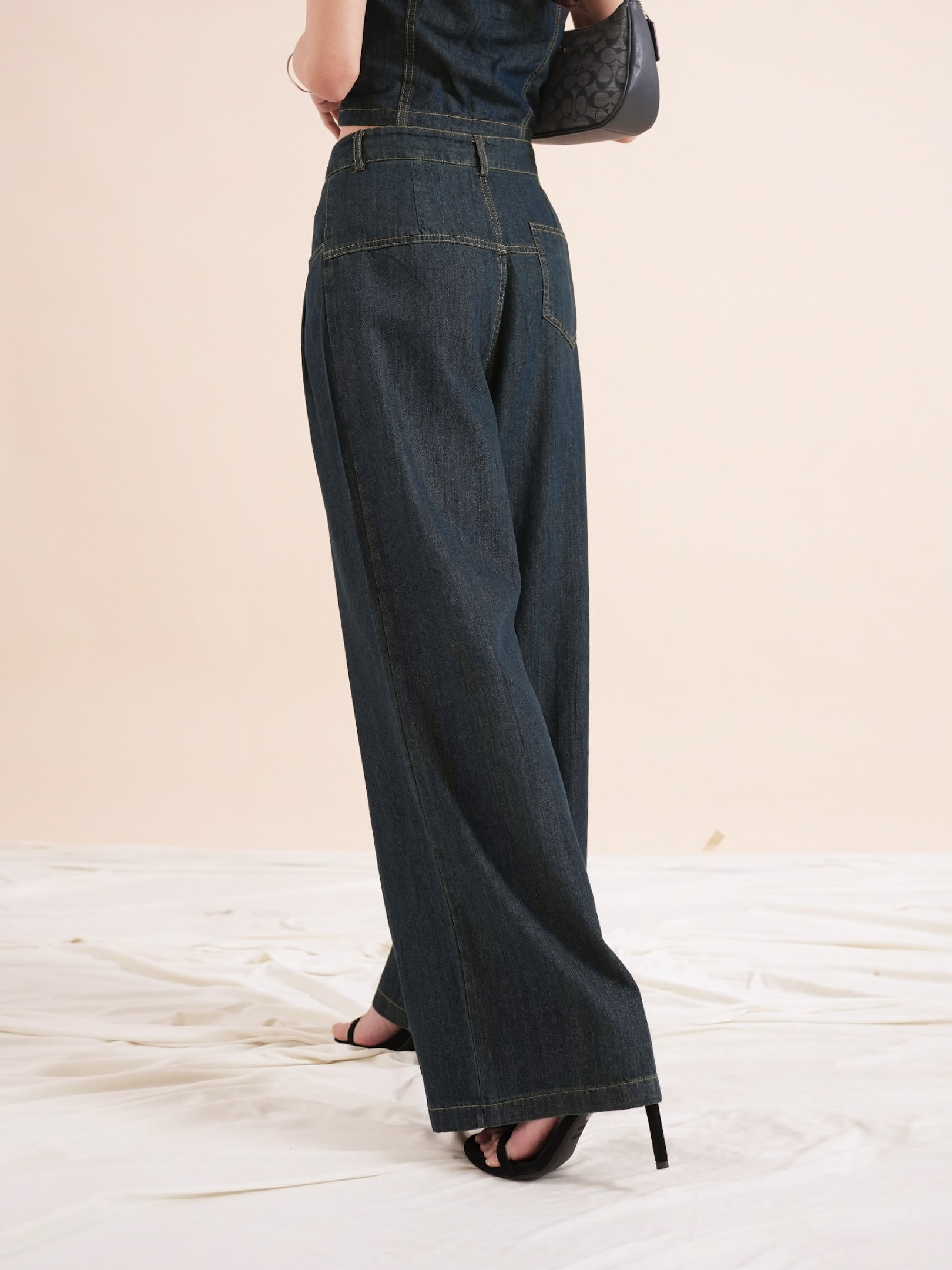 Lamer Camisole Denim Pants