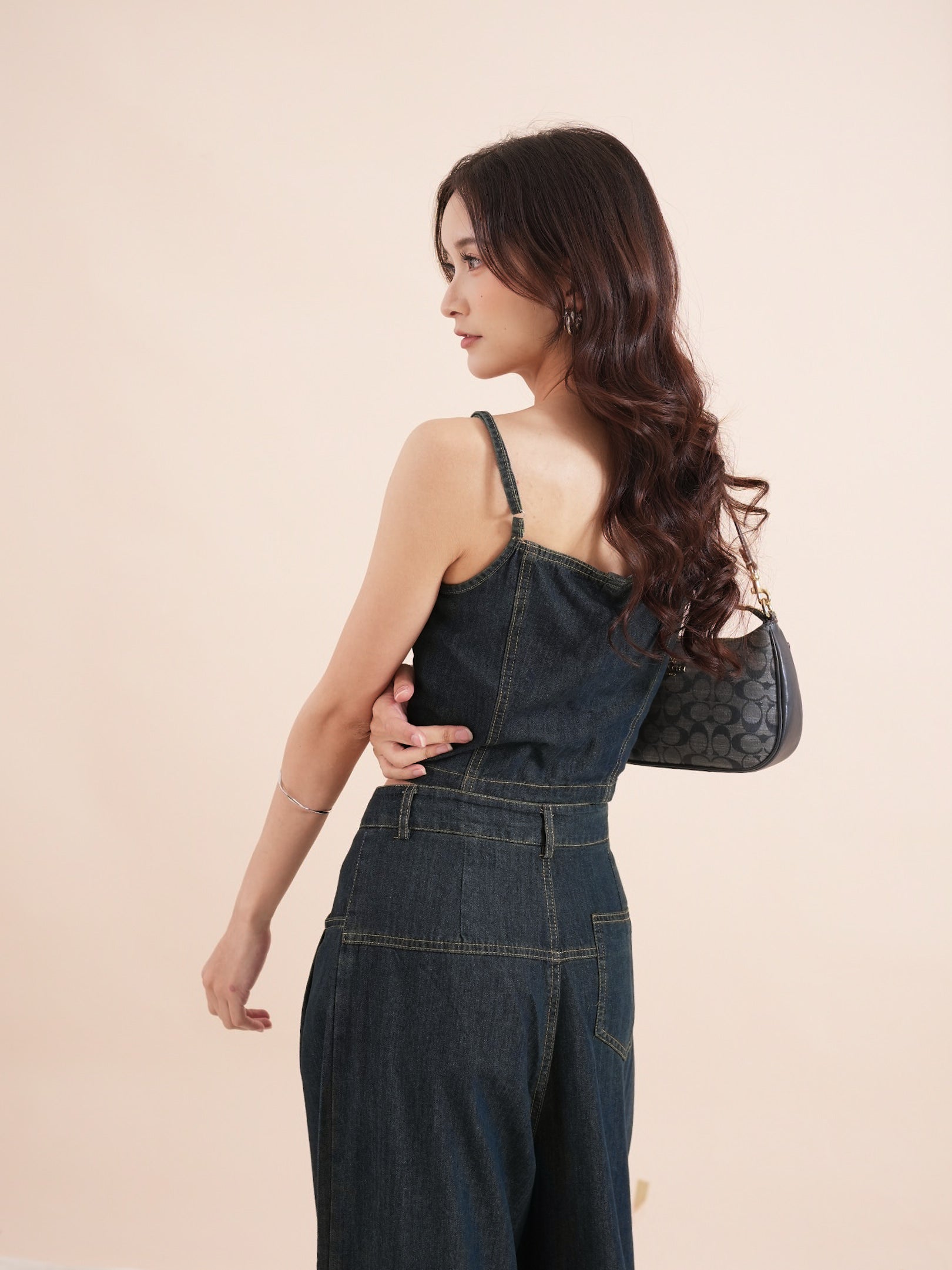 Lamer Camisole Denim Pants