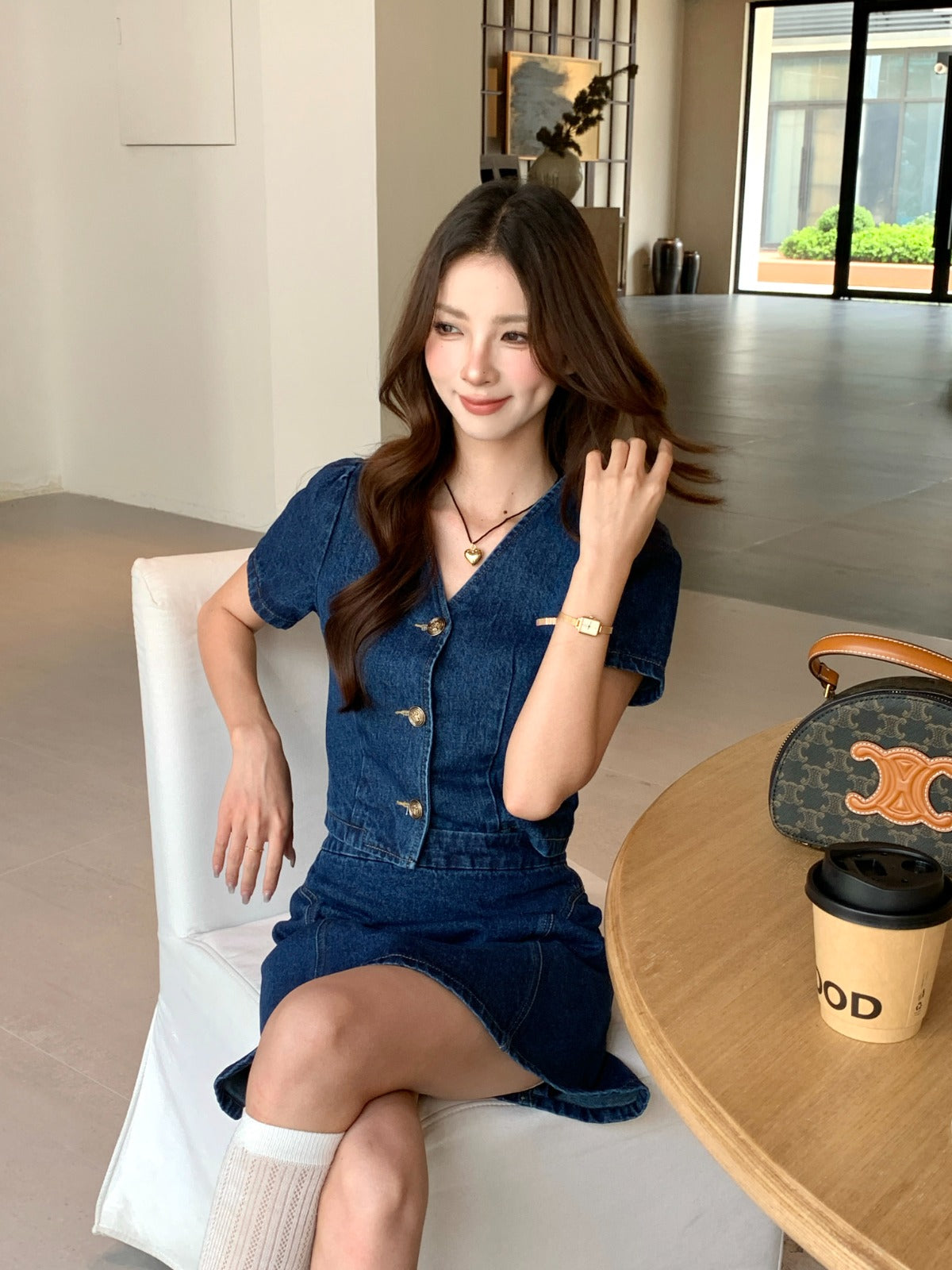 Noa Denim Top