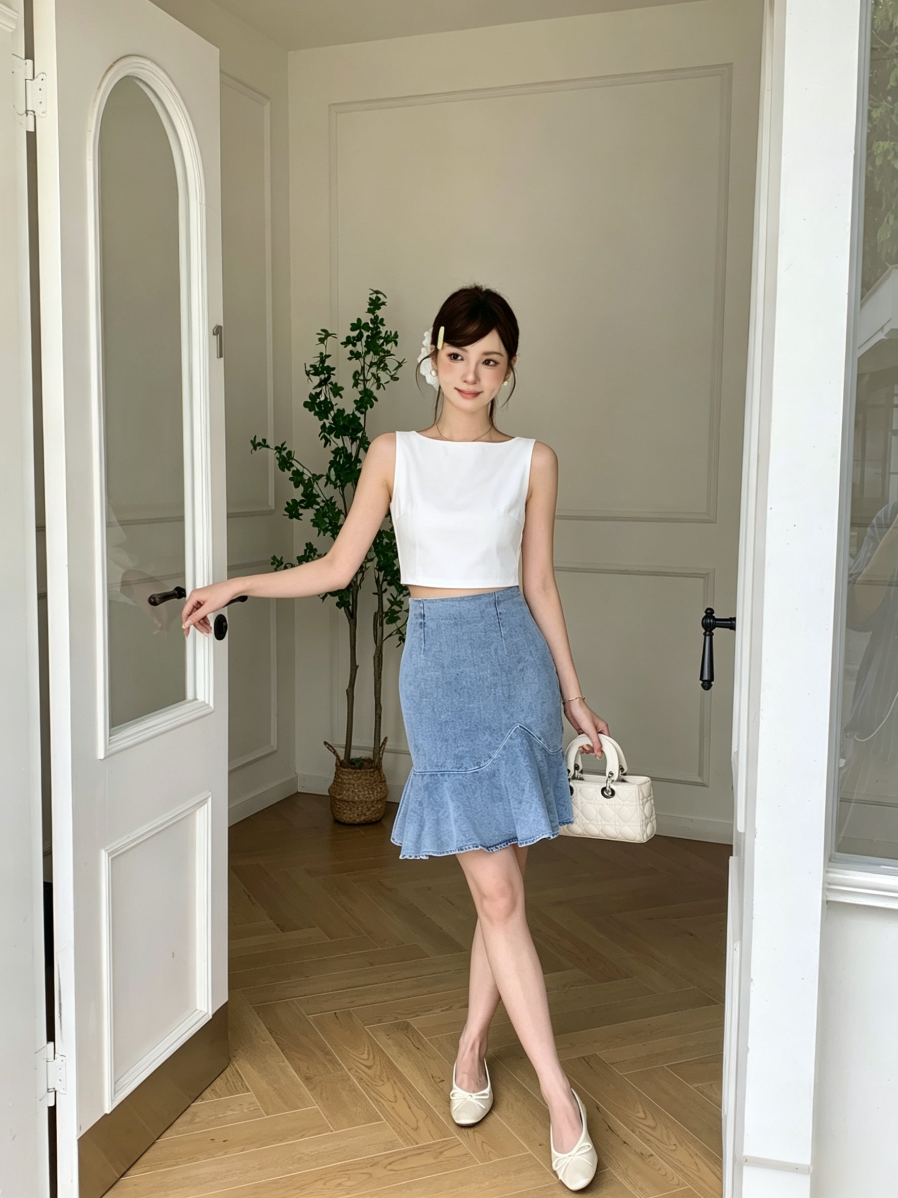 Sopfi Denim Skirt