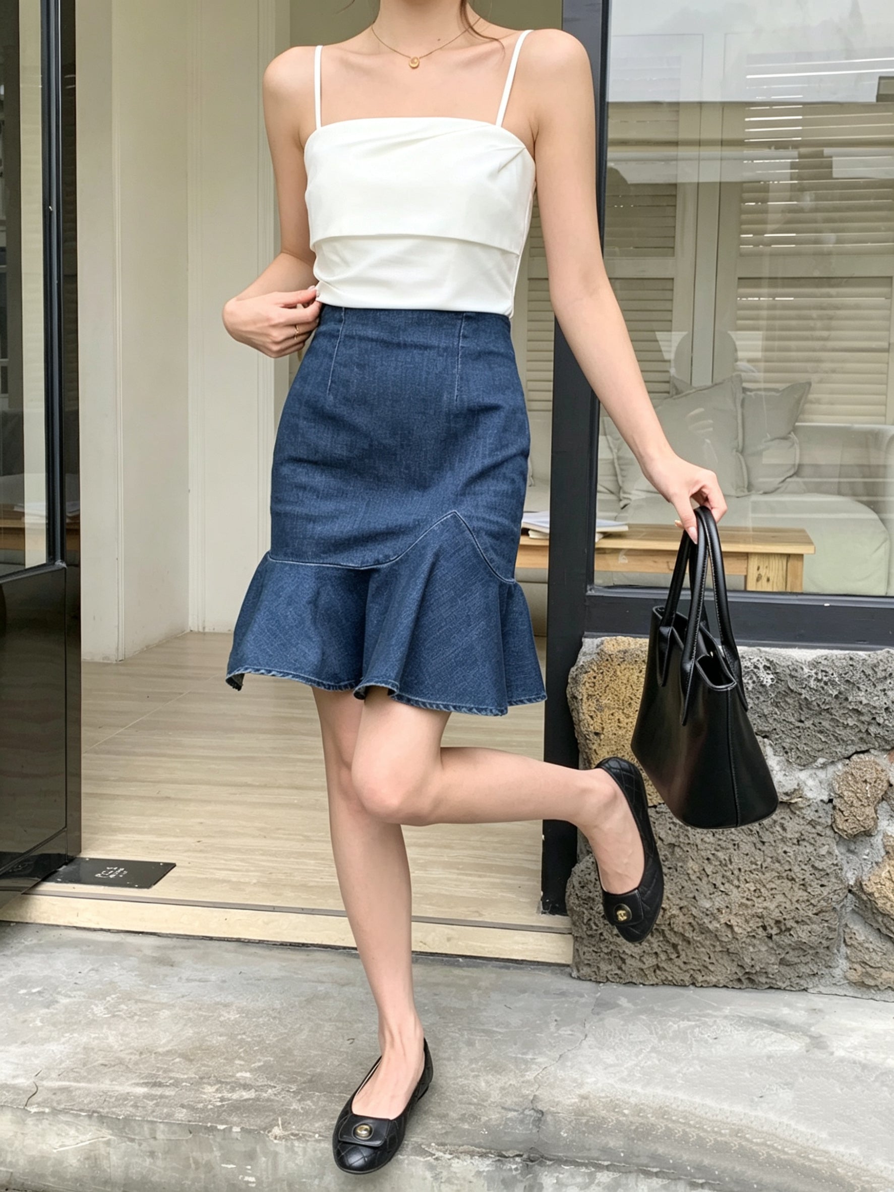 Sopfi Denim Skirt