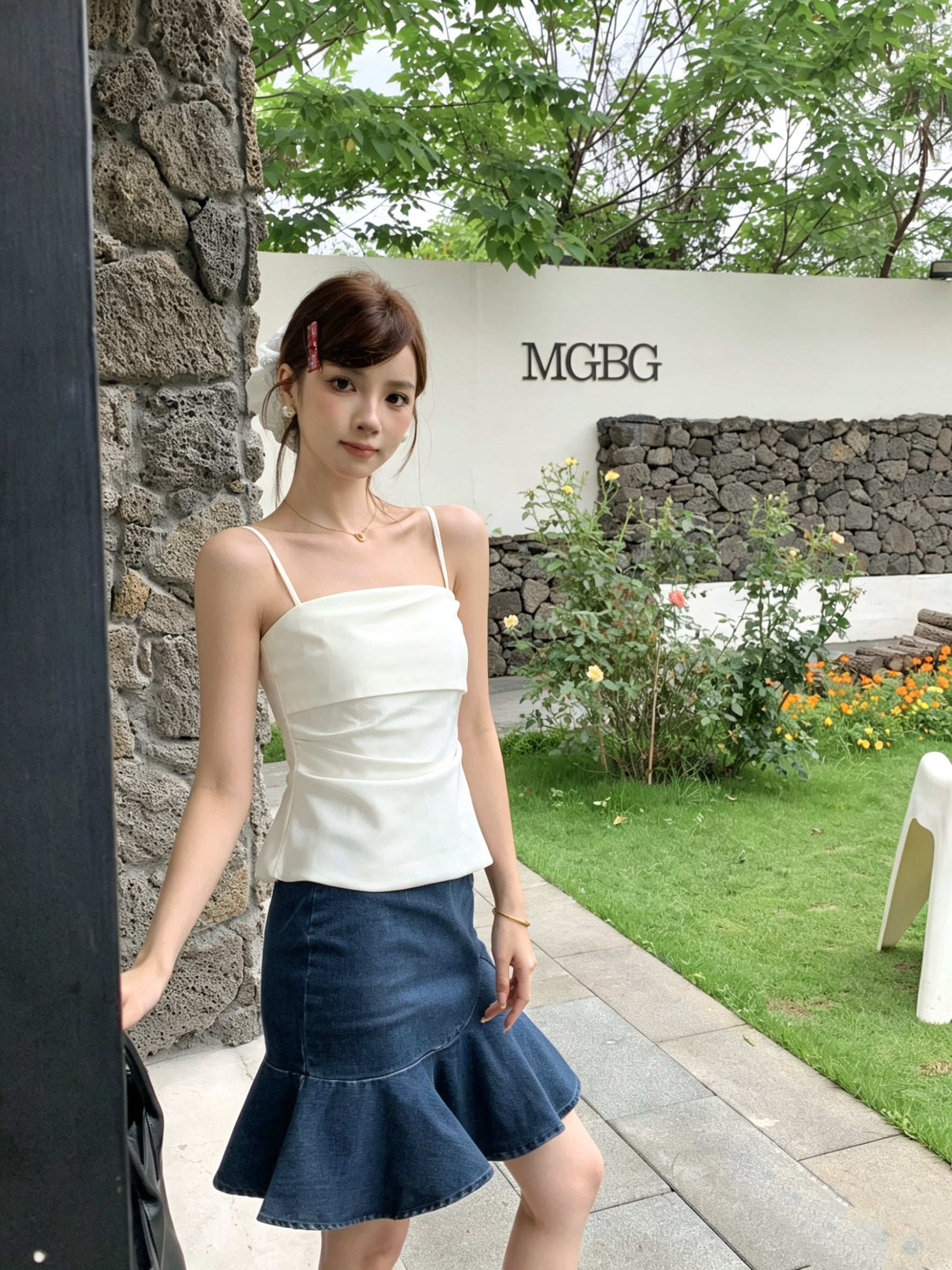 Sopfi Denim Skirt
