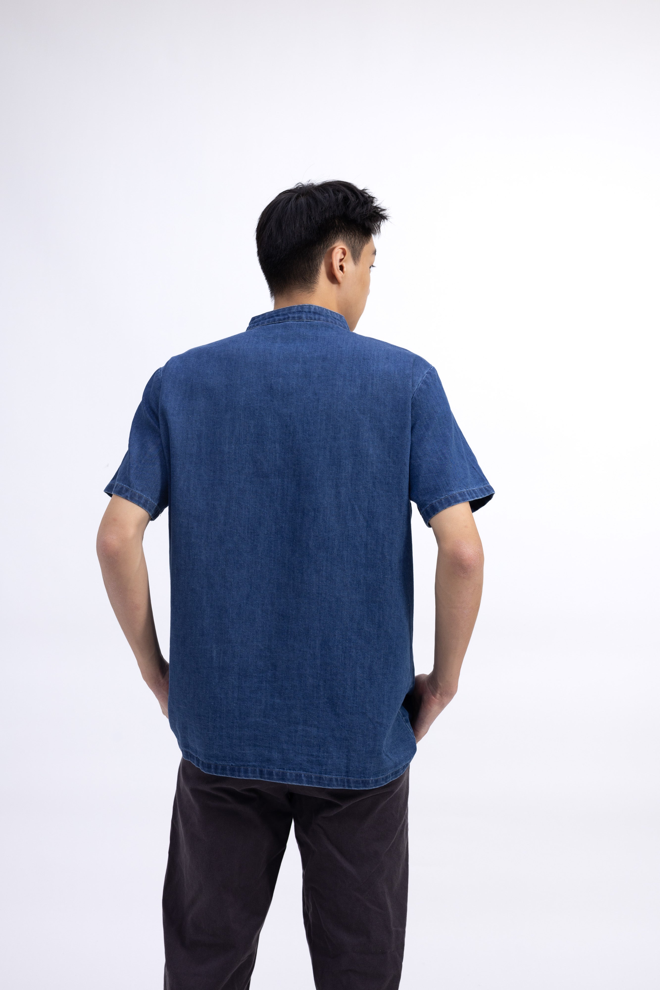 Ronal Denim Cheongsam Shirt