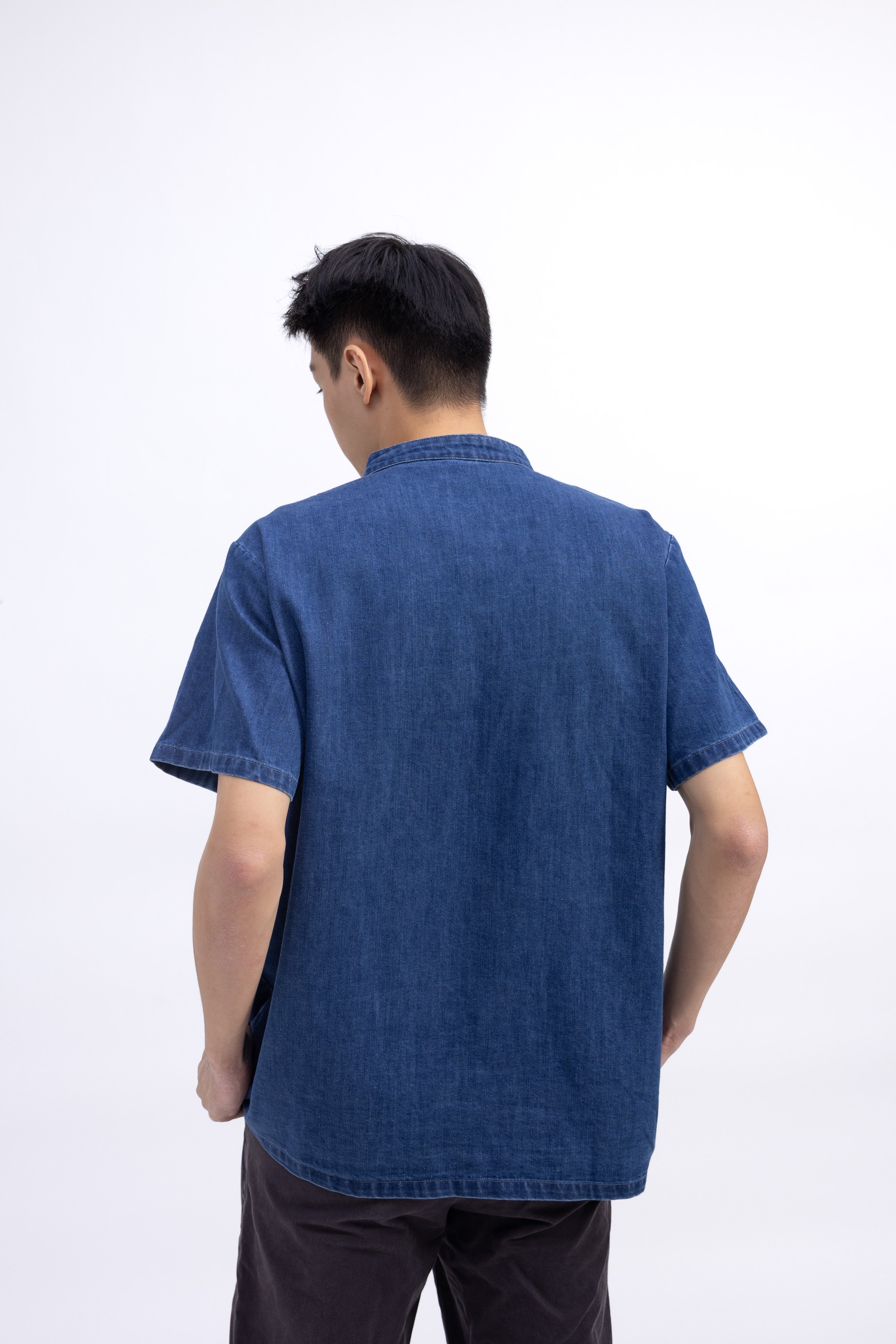 Ronal Denim Cheongsam Shirt
