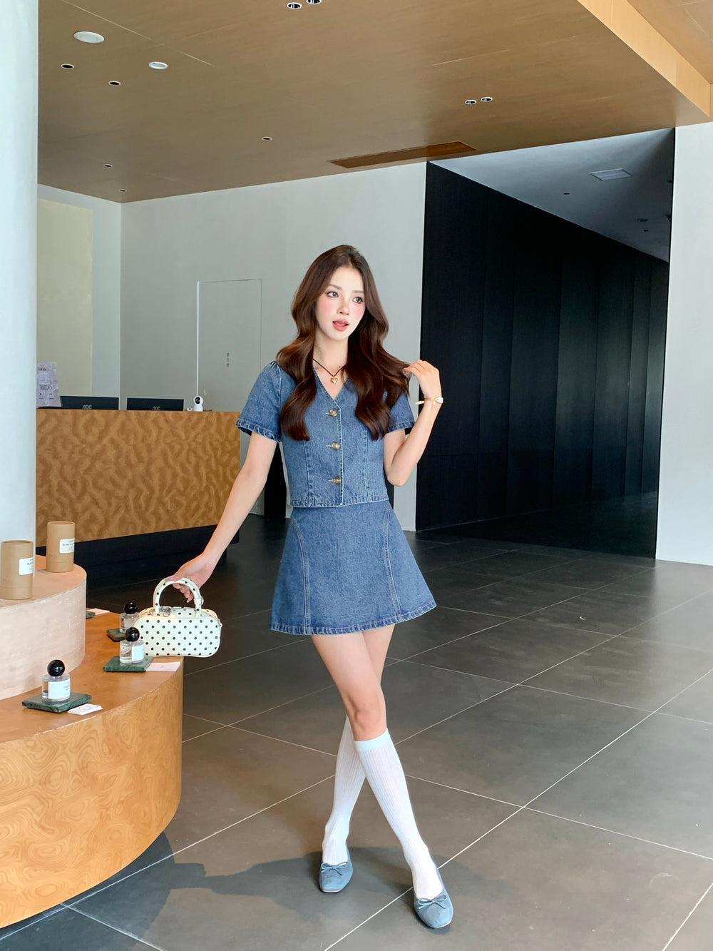 Noa Denim Top